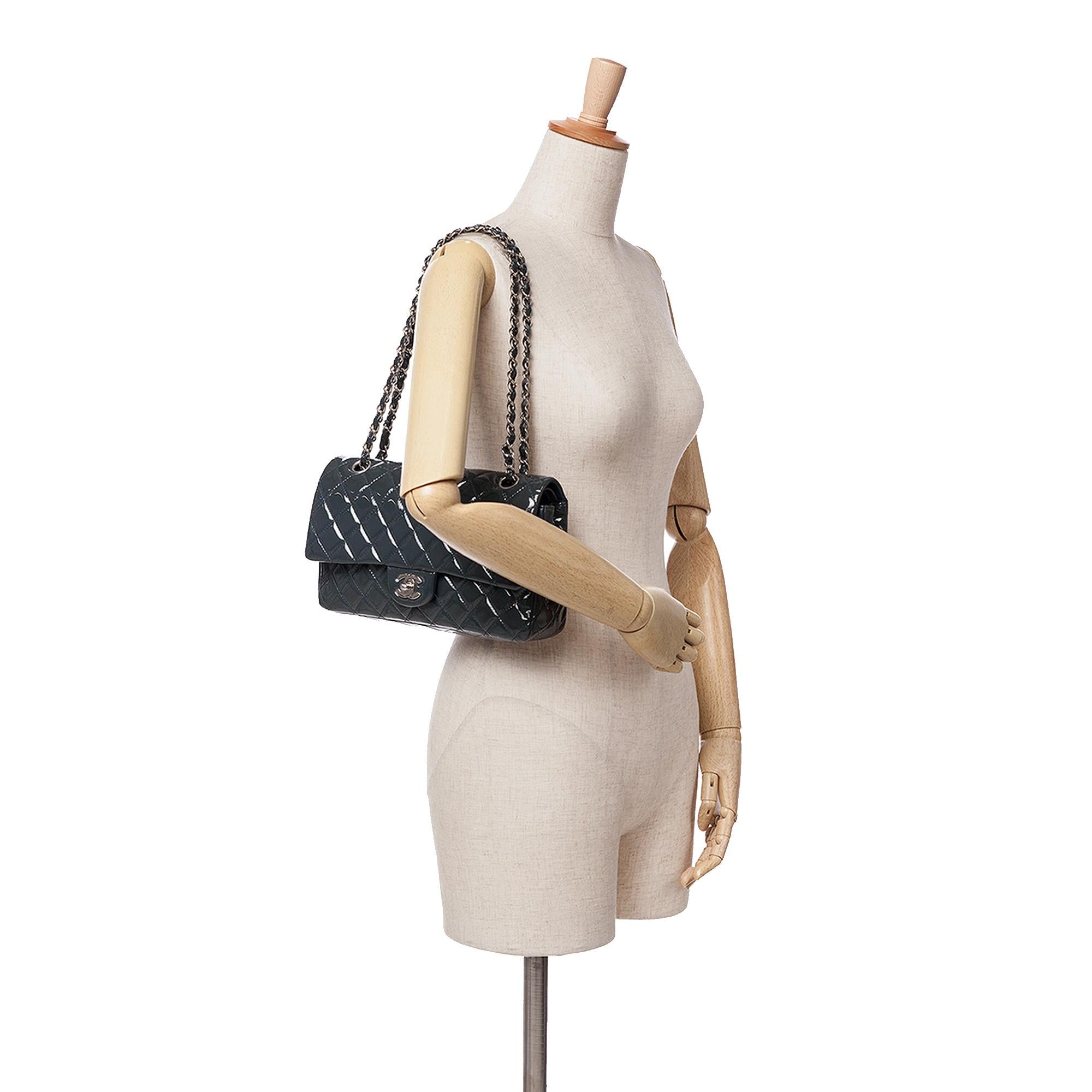 Chanel Medium Classic Patent Double Flap