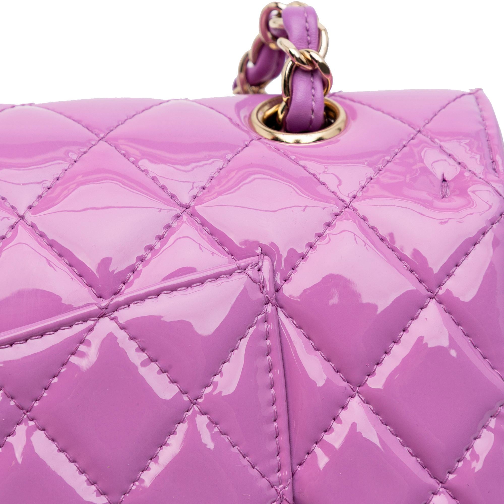 Chanel Medium Classic Patent Double Flap
