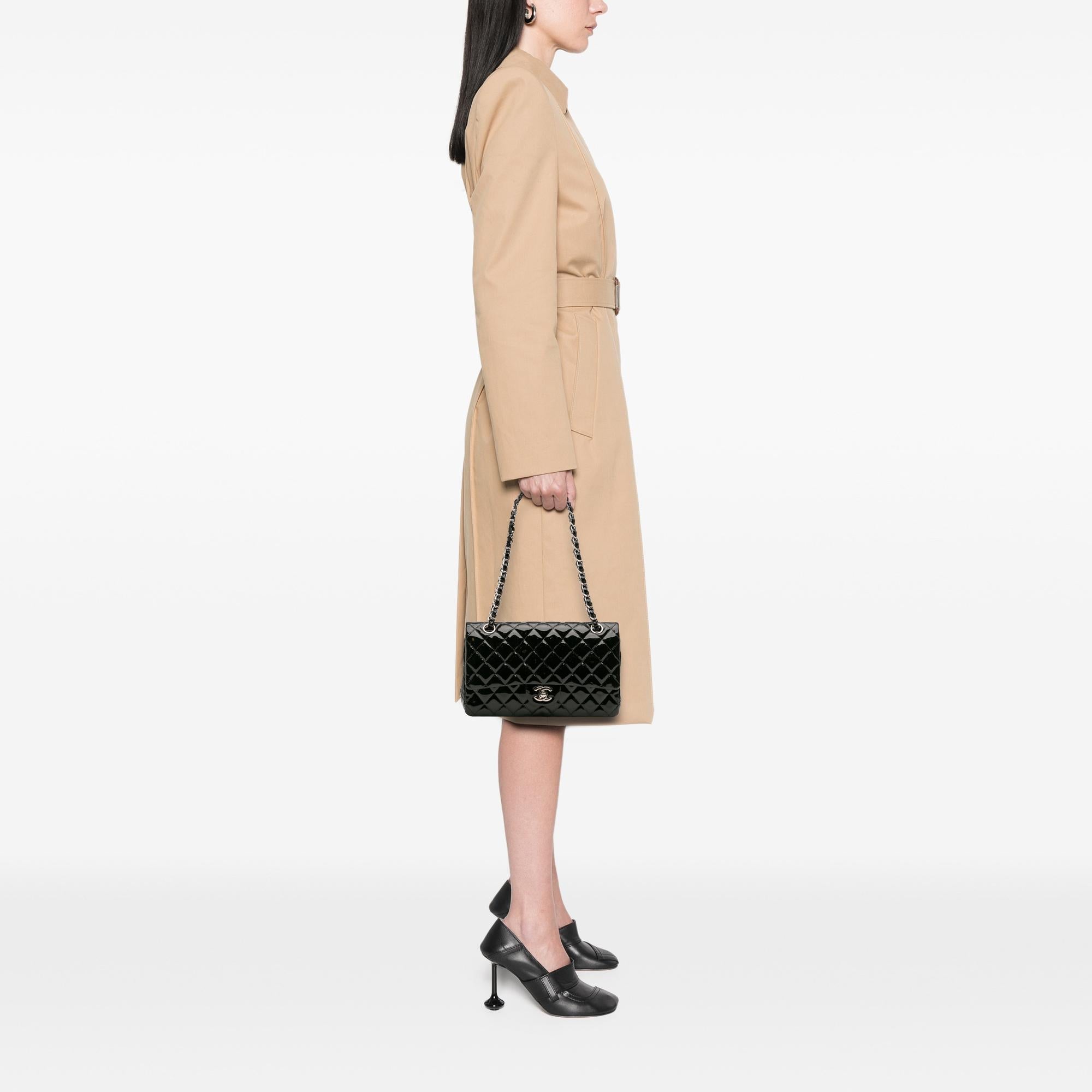 Chanel Medium Classic Patent Double Flap