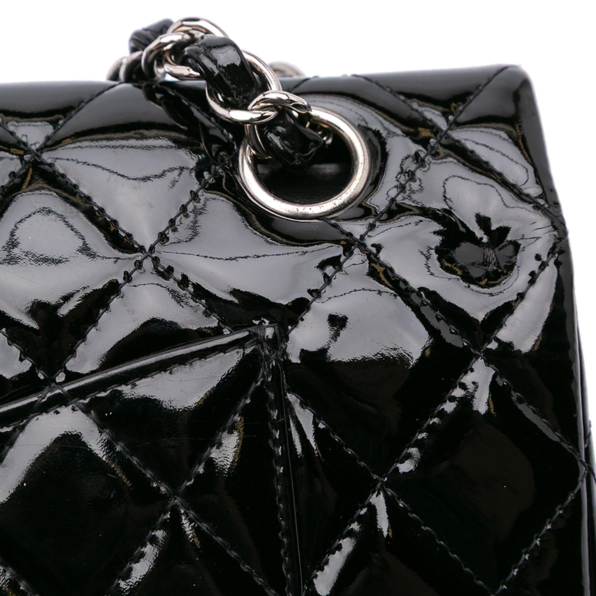 Chanel Medium Classic Patent Double Flap