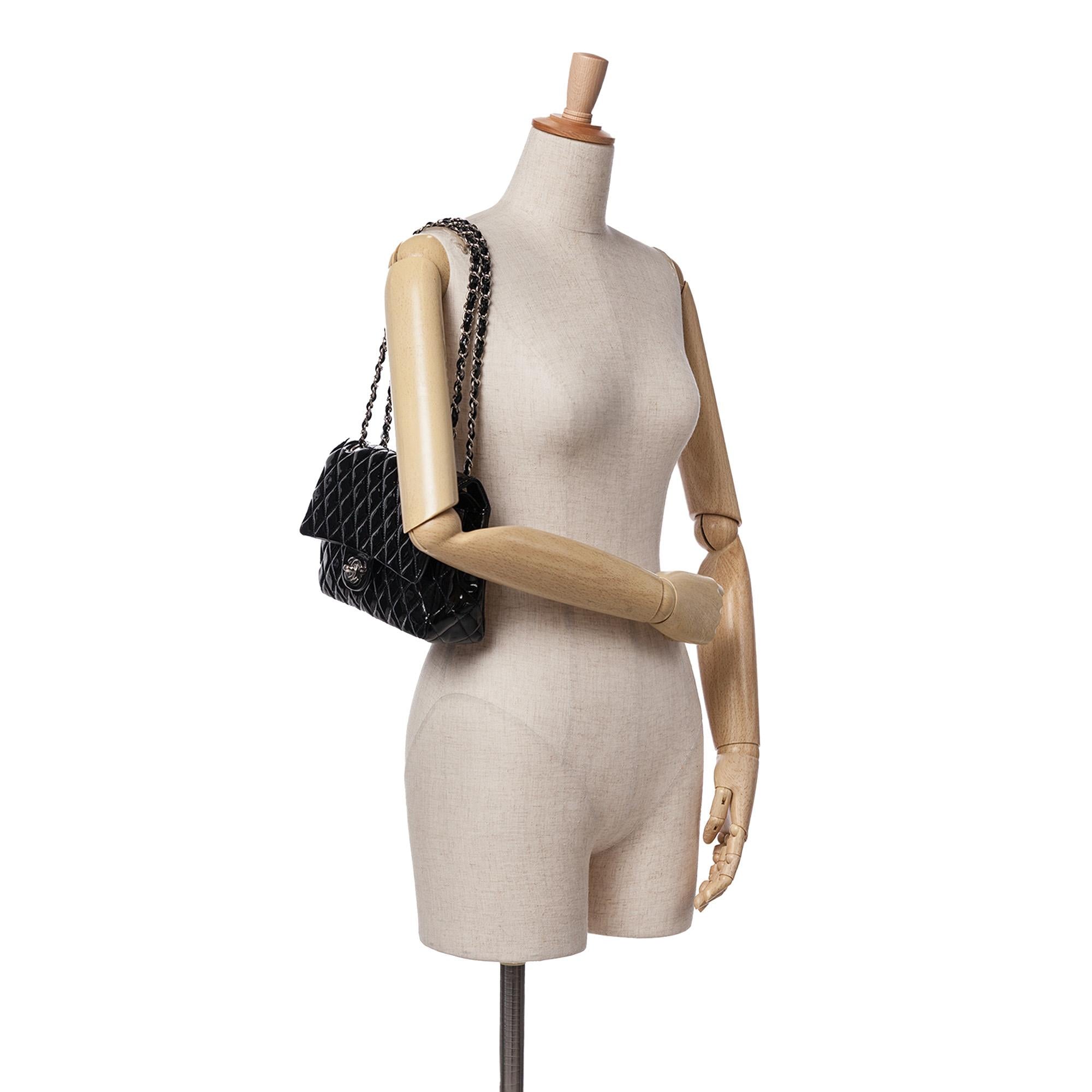 Chanel Medium Classic Patent Double Flap