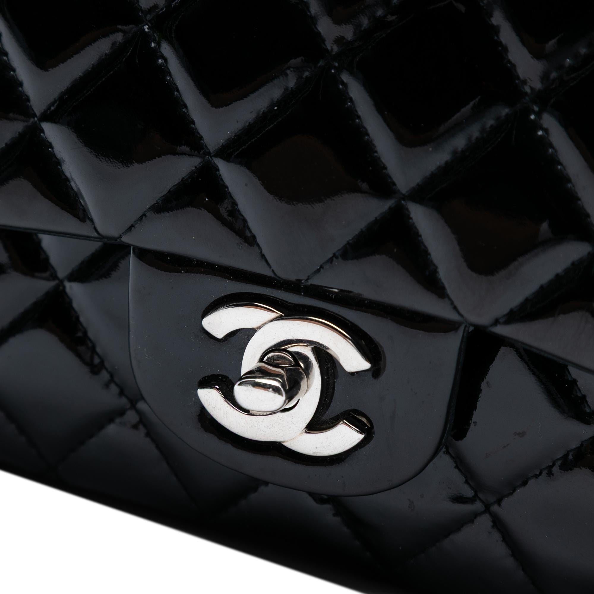 Chanel Medium Classic Patent Double Flap