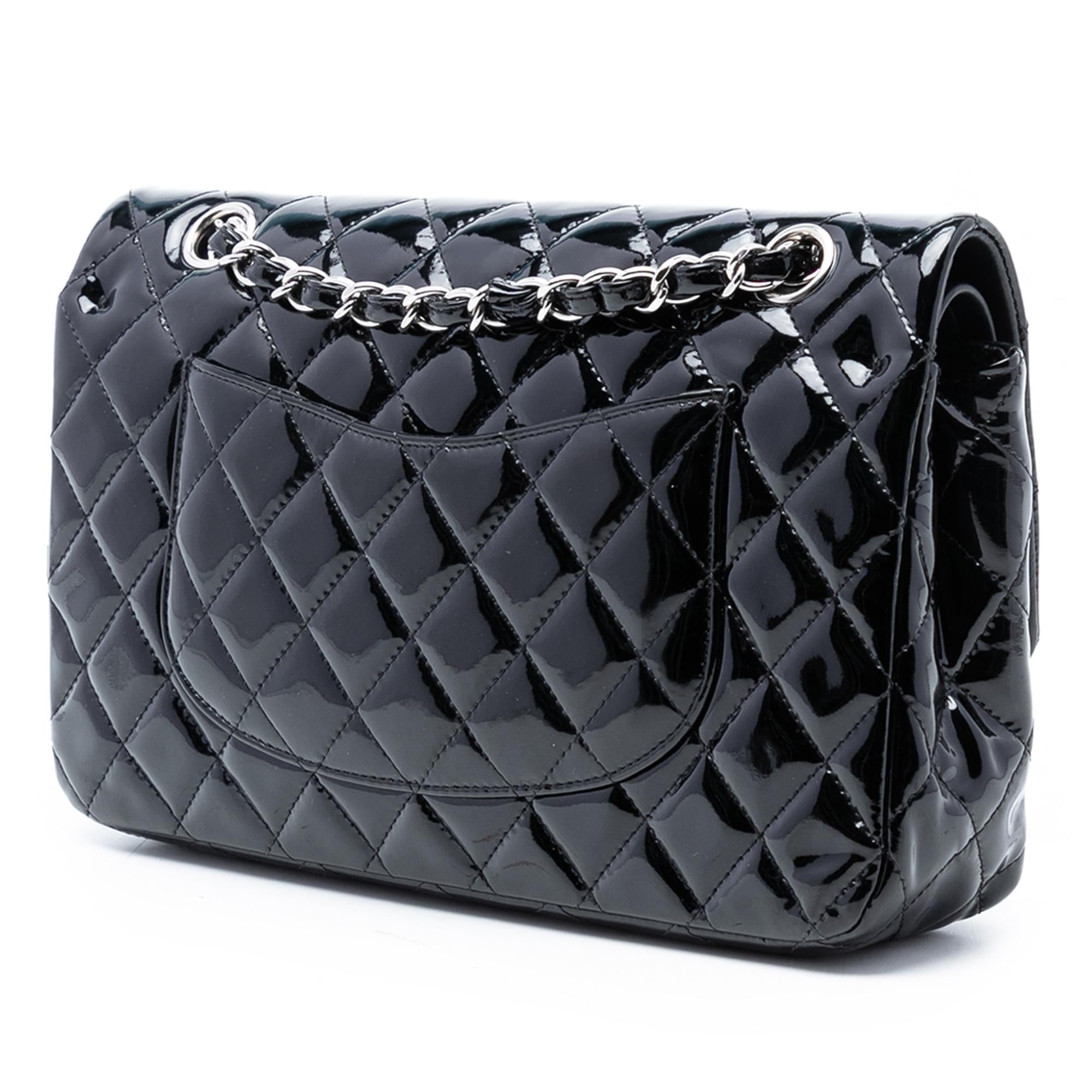 Chanel Medium Classic Patent Double Flap
