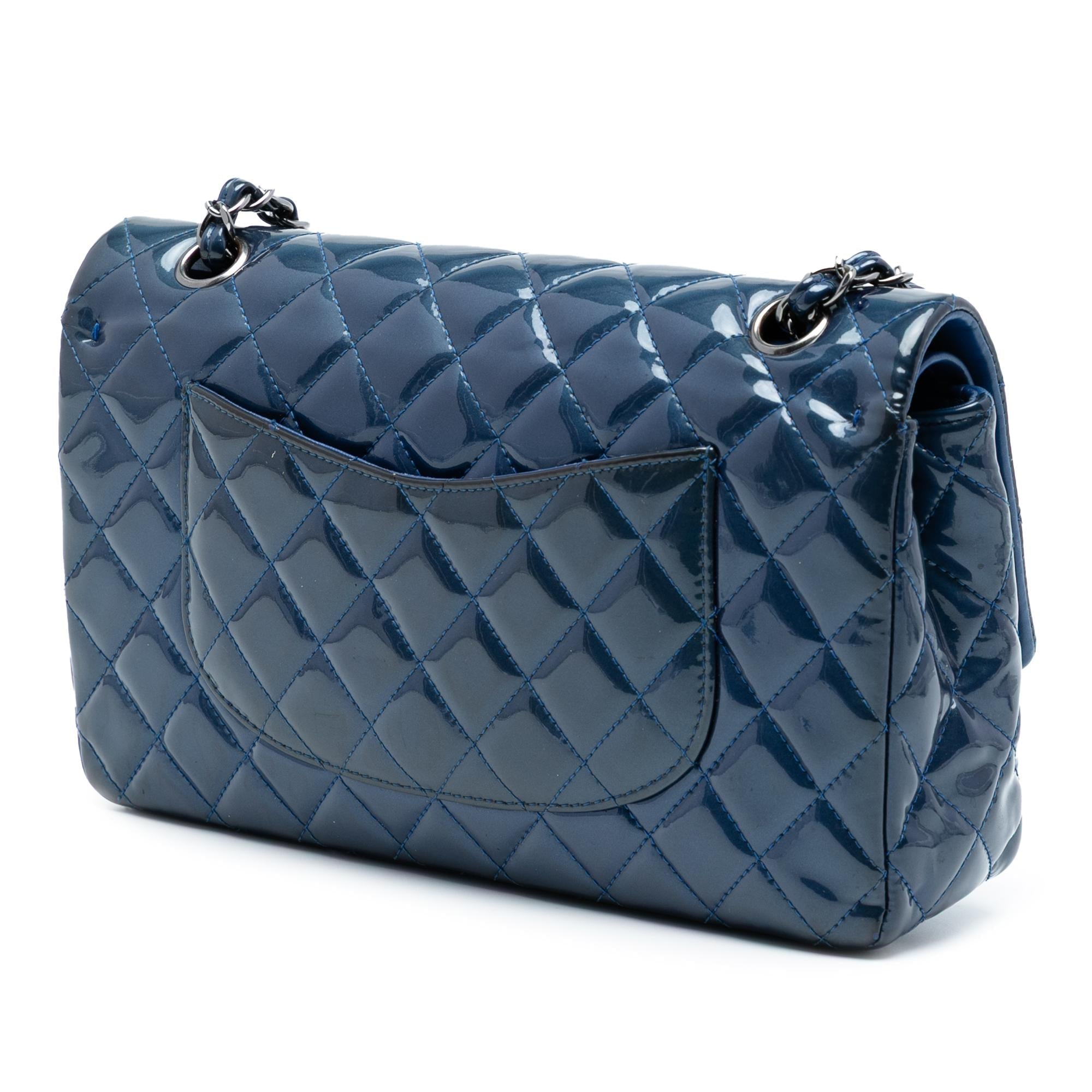 Chanel Medium Classic Patent Double Flap