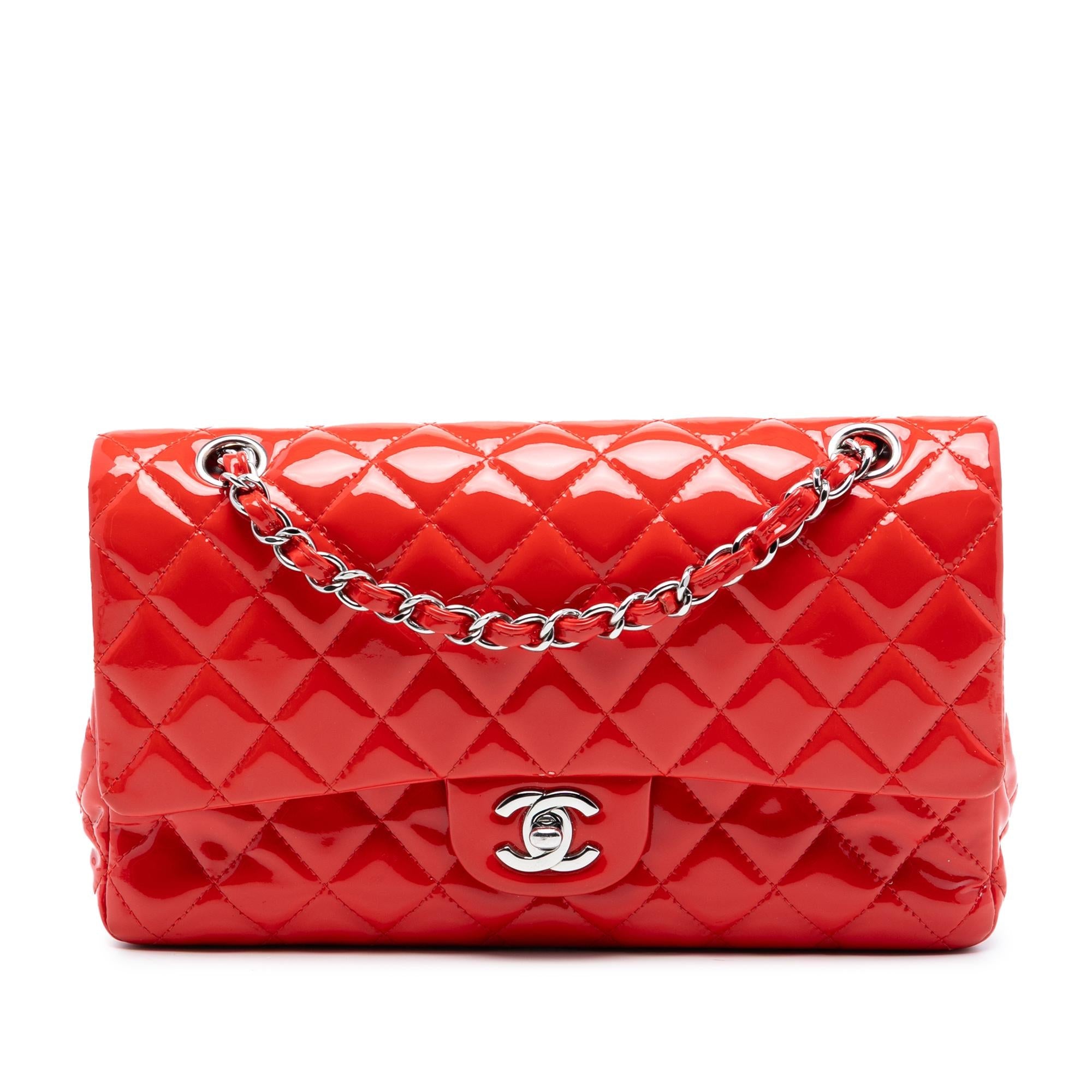 Chanel Medium Classic Patent Double Flap