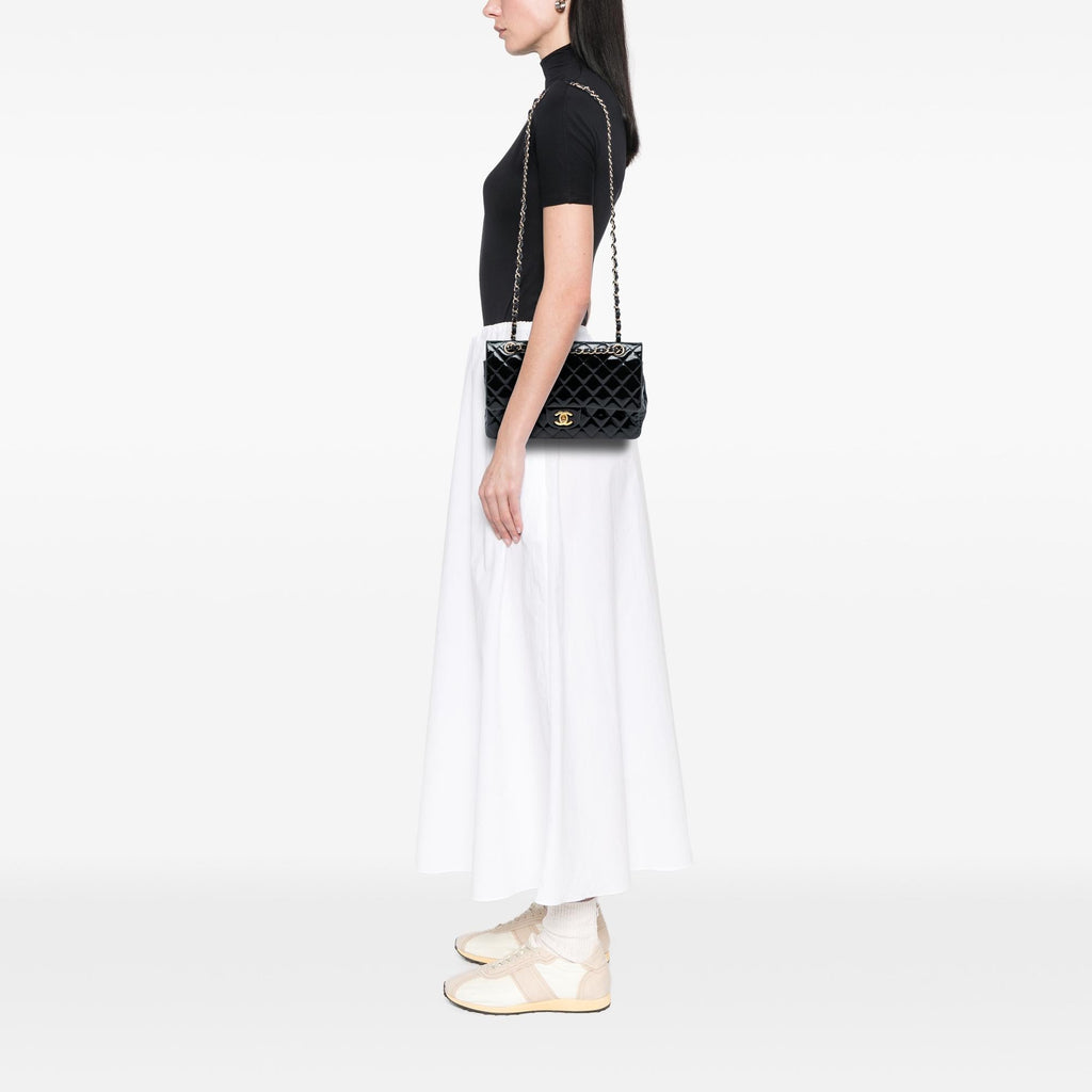 Chanel Medium Classic Patent Double Flap