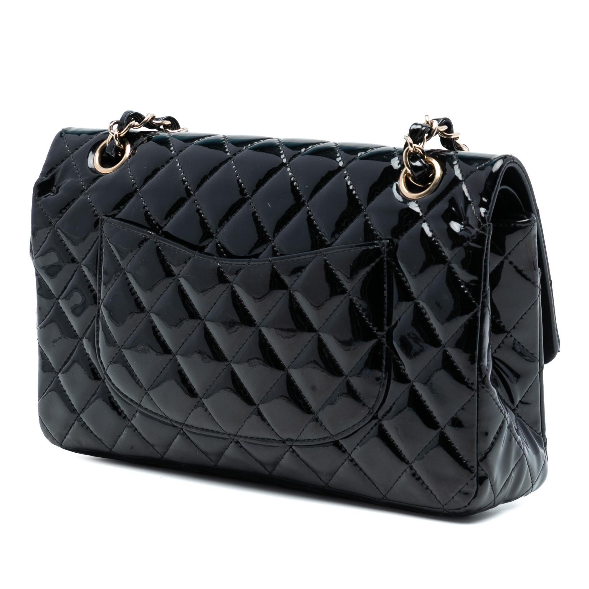 Chanel Medium Classic Patent Double Flap