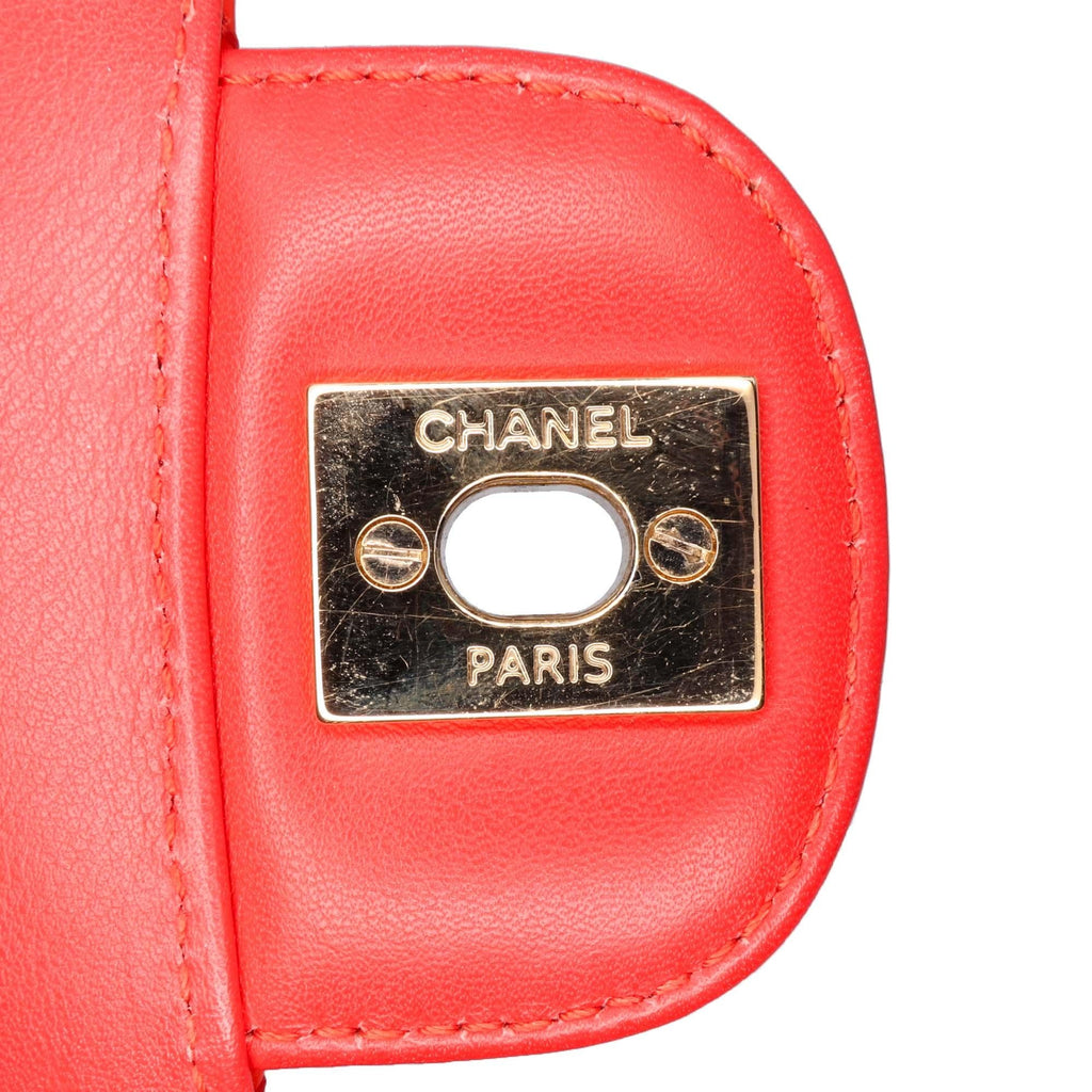 Chanel Medium Classic Patent Valentines Heart Charms Single Flap