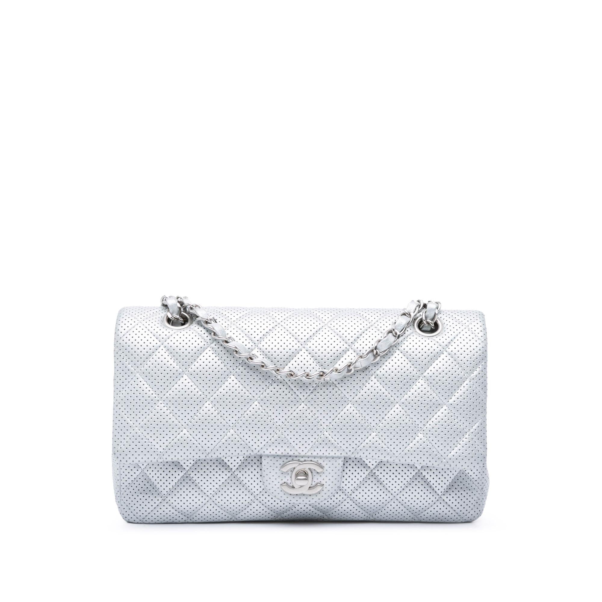 Chanel Medium Classic Perforated Lambskin Double Flap