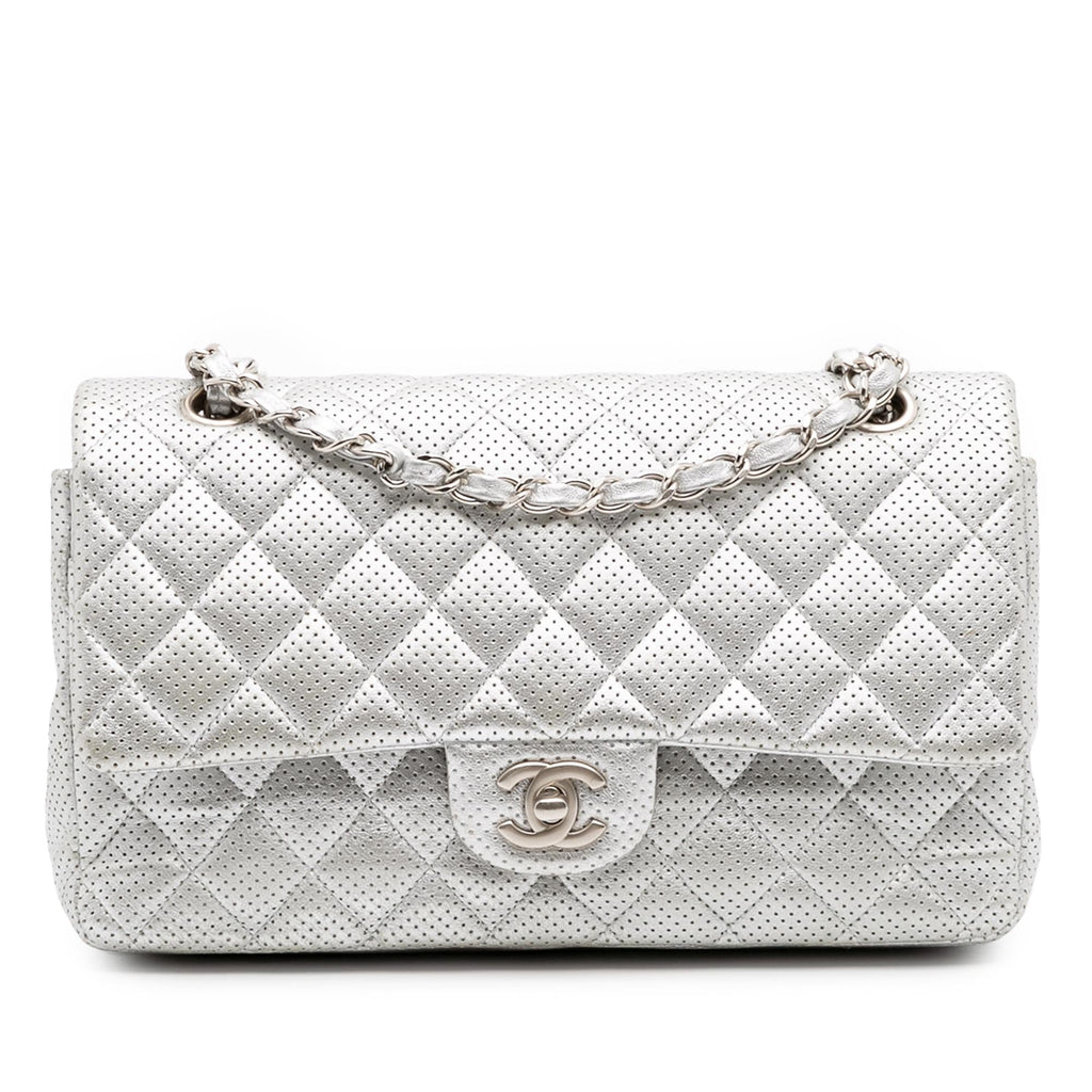 Chanel Medium Classic Perforated Lambskin Double Flap
