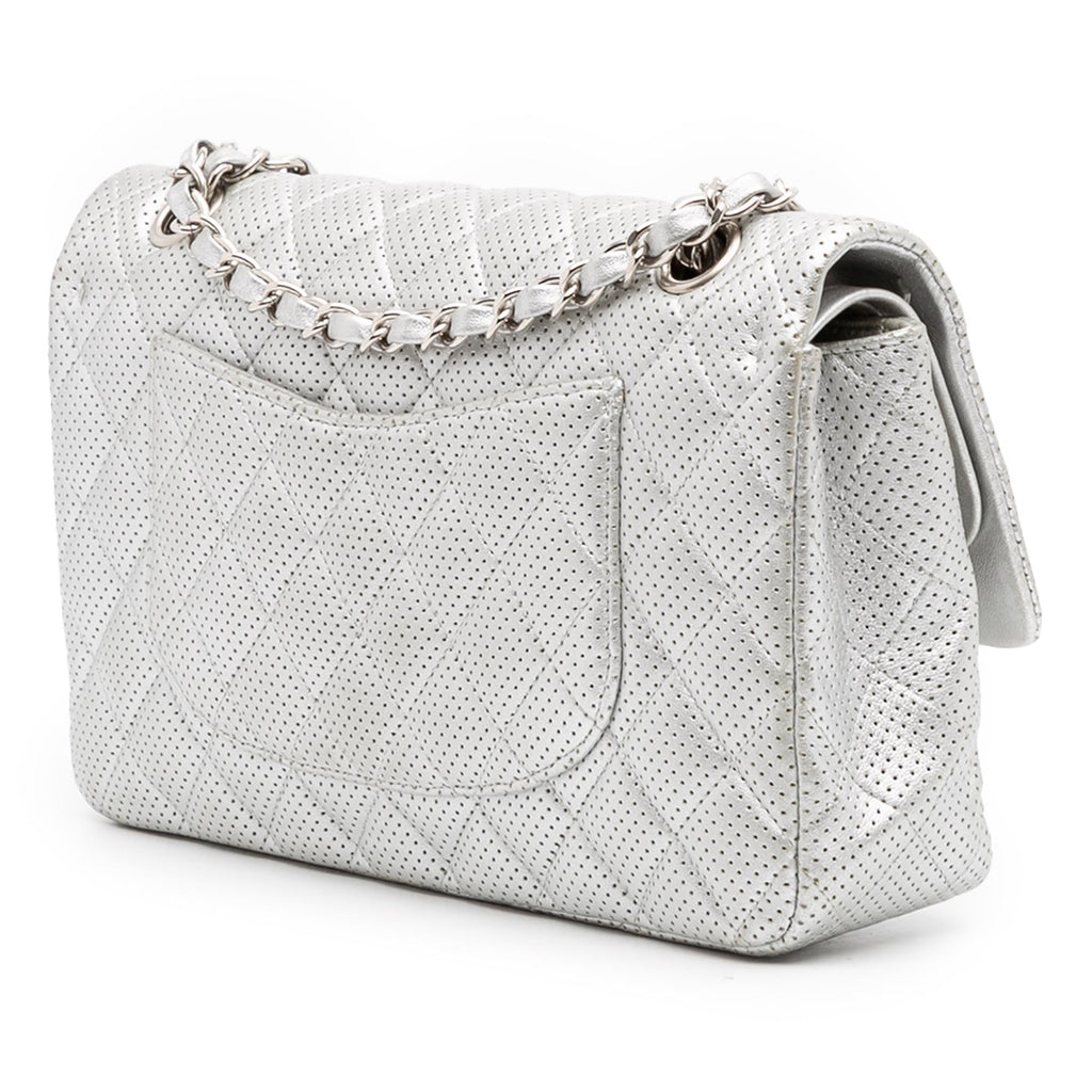 Chanel Medium Classic Perforated Lambskin Double Flap