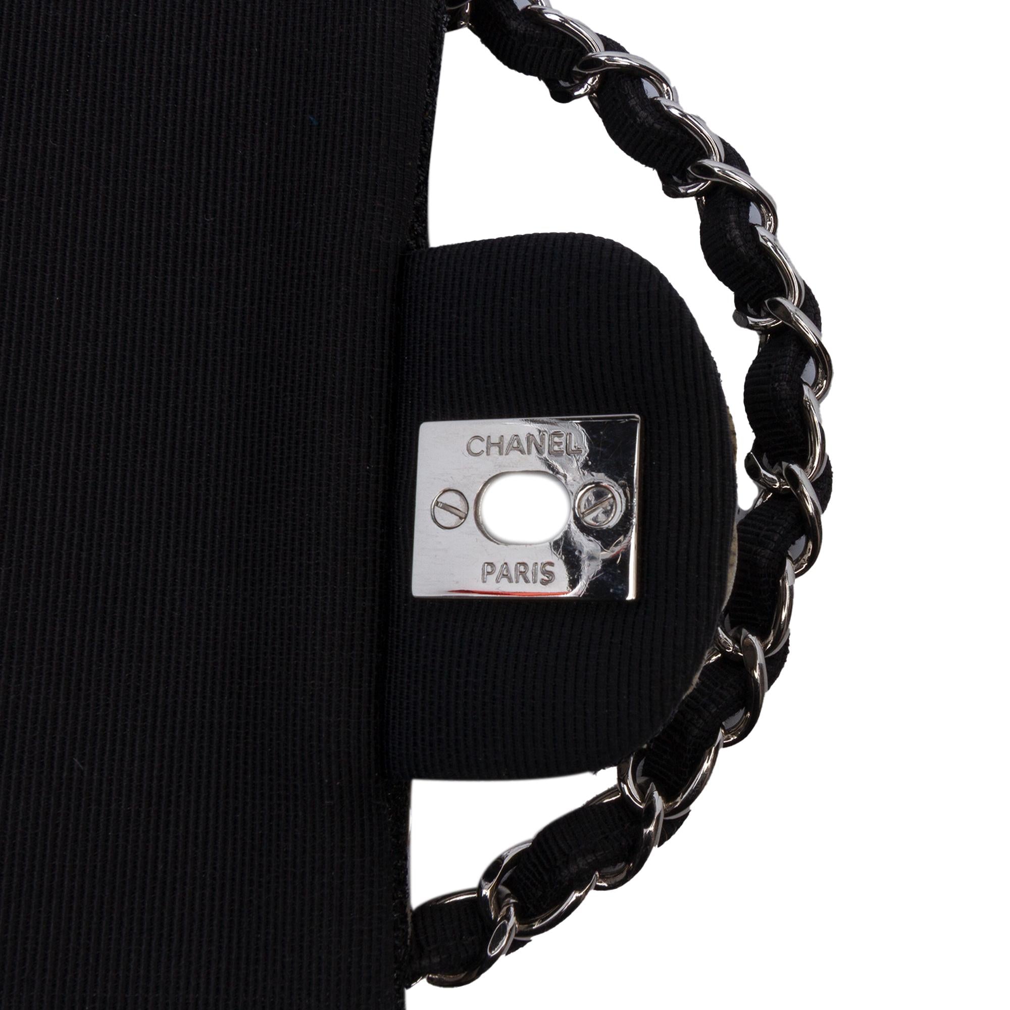 Chanel Medium Classic Ribbon Tweed Double Flap
