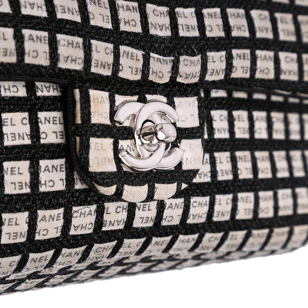 Chanel Medium Classic Ribbon Tweed Double Flap