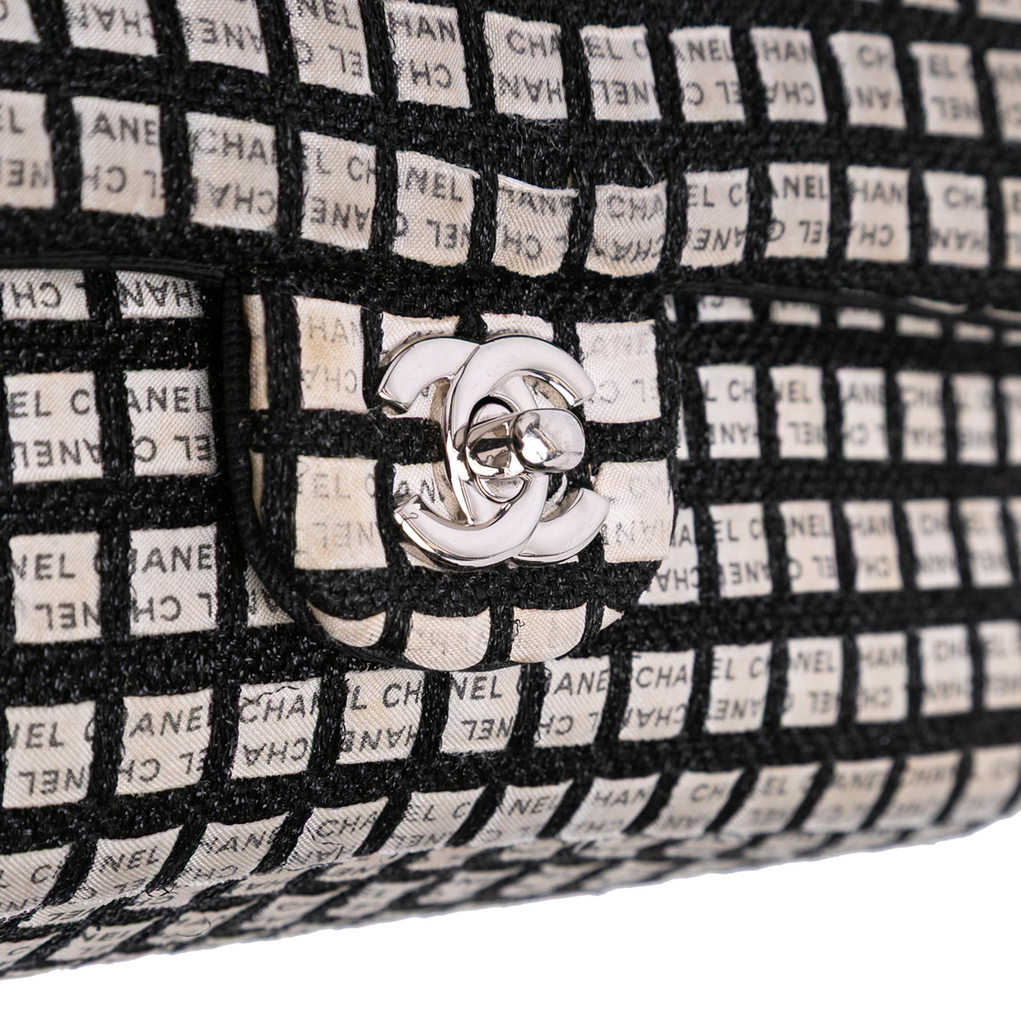 Chanel Medium Classic Ribbon Tweed Double Flap