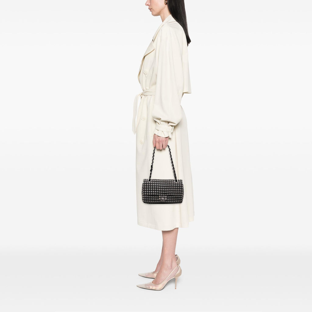 Chanel Medium Classic Ribbon Tweed Double Flap