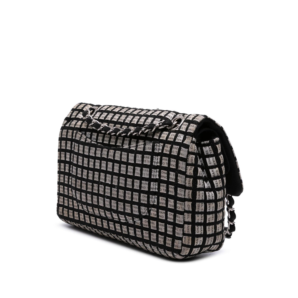 Chanel Medium Classic Ribbon Tweed Double Flap