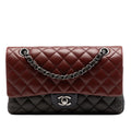 Chanel Medium Classic Tricolor Lambskin Double Flap