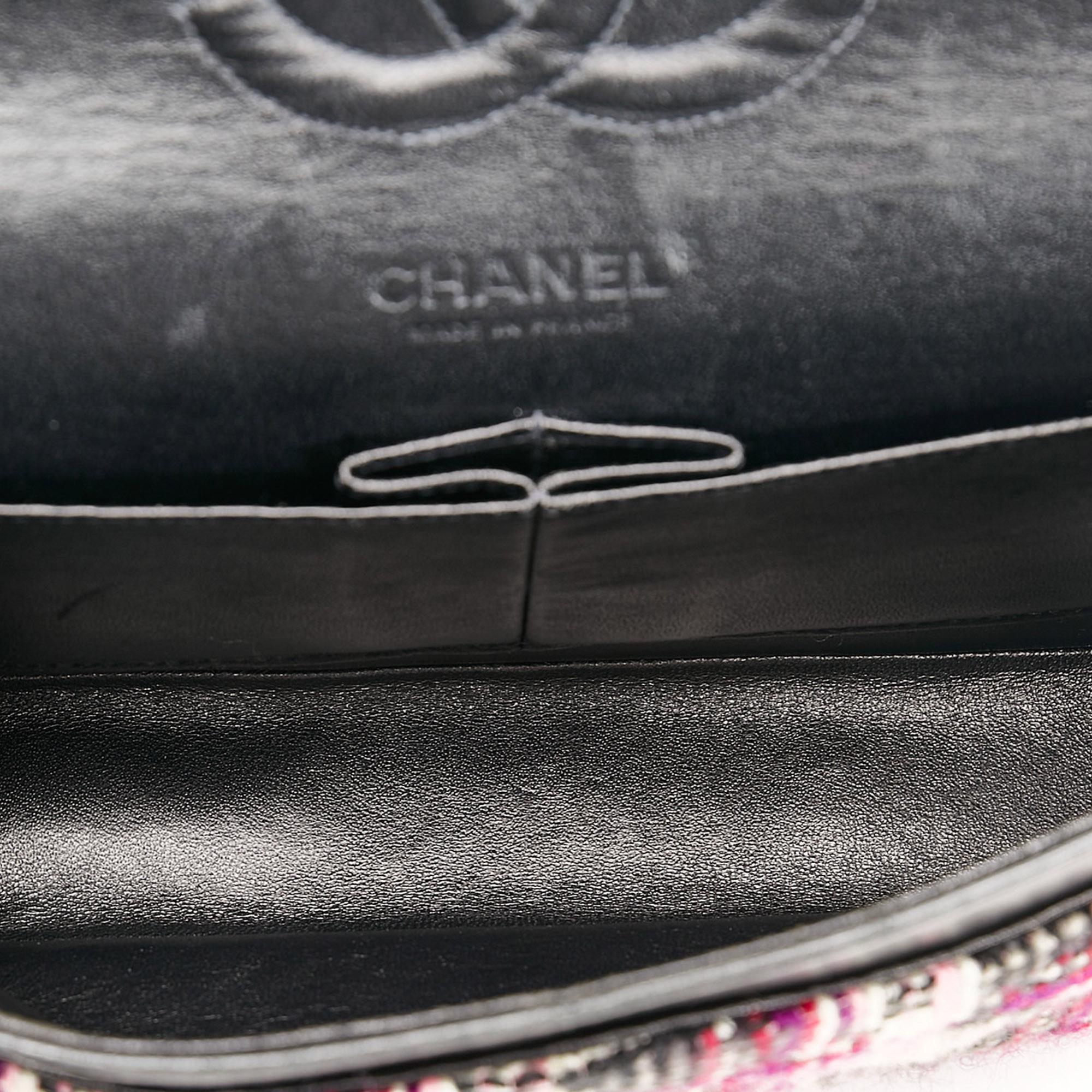 Chanel Medium Classic Tweed Double Flap (SHG-FPU6E2)