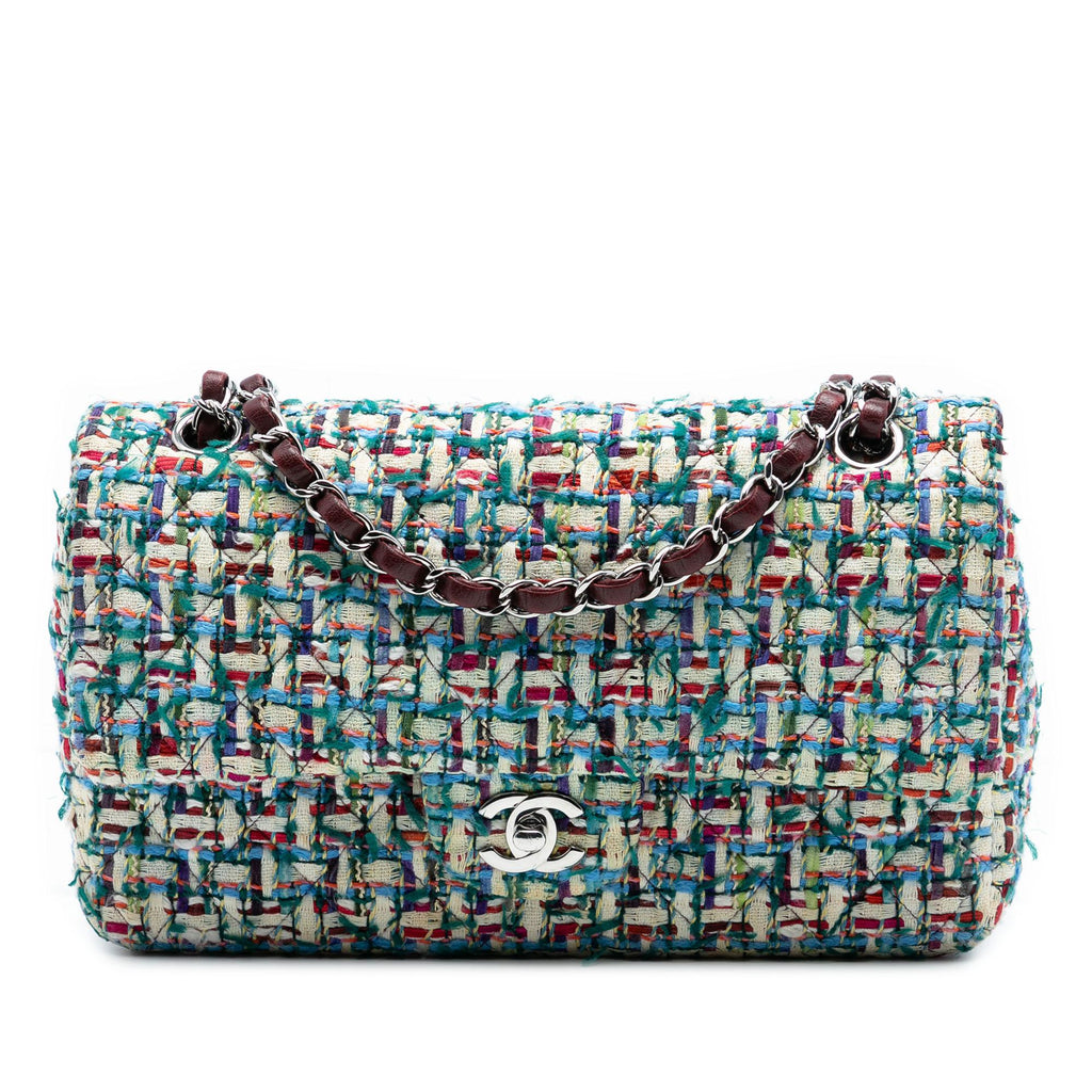Chanel Medium Classic Tweed Double Flap