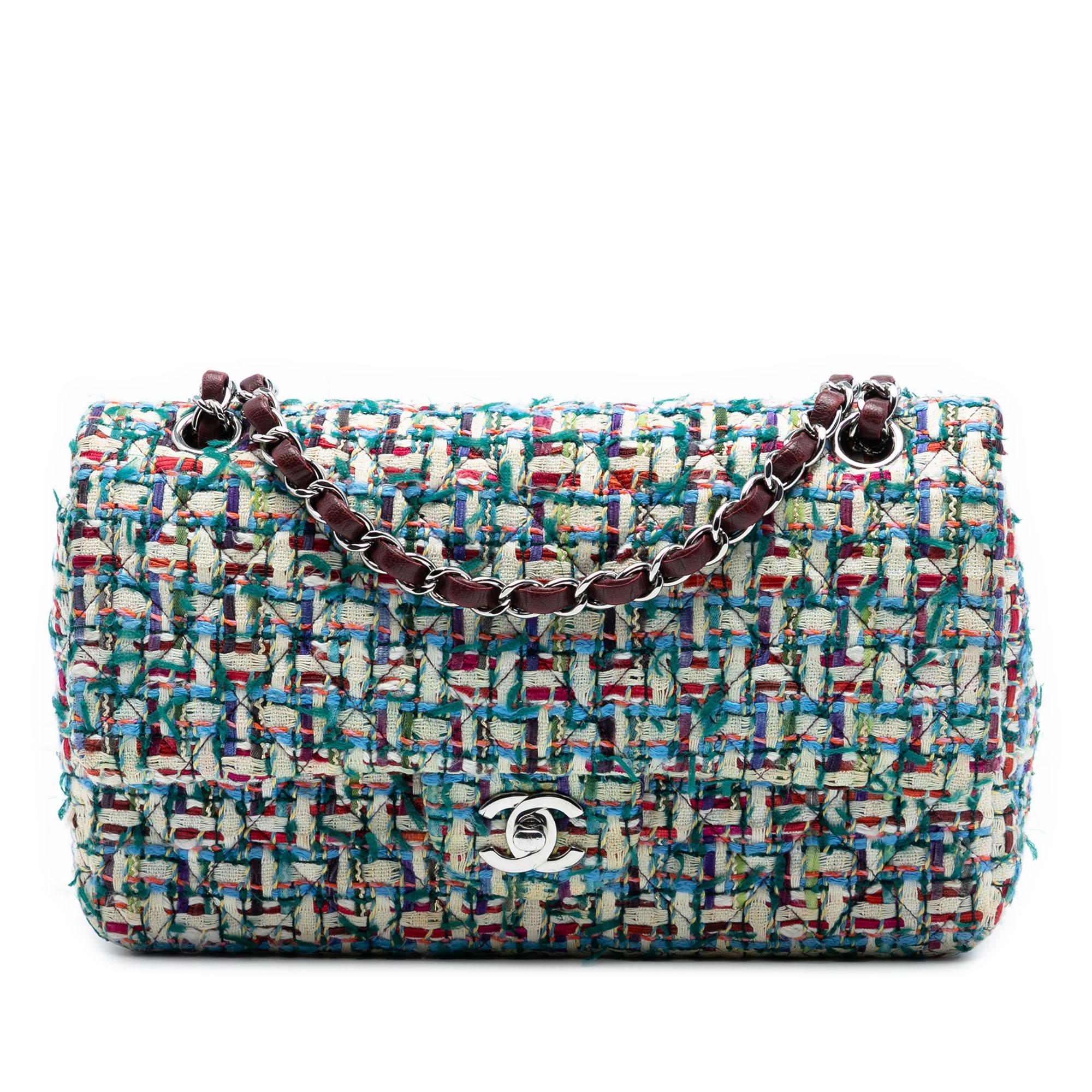 Chanel Medium Classic Tweed Double Flap