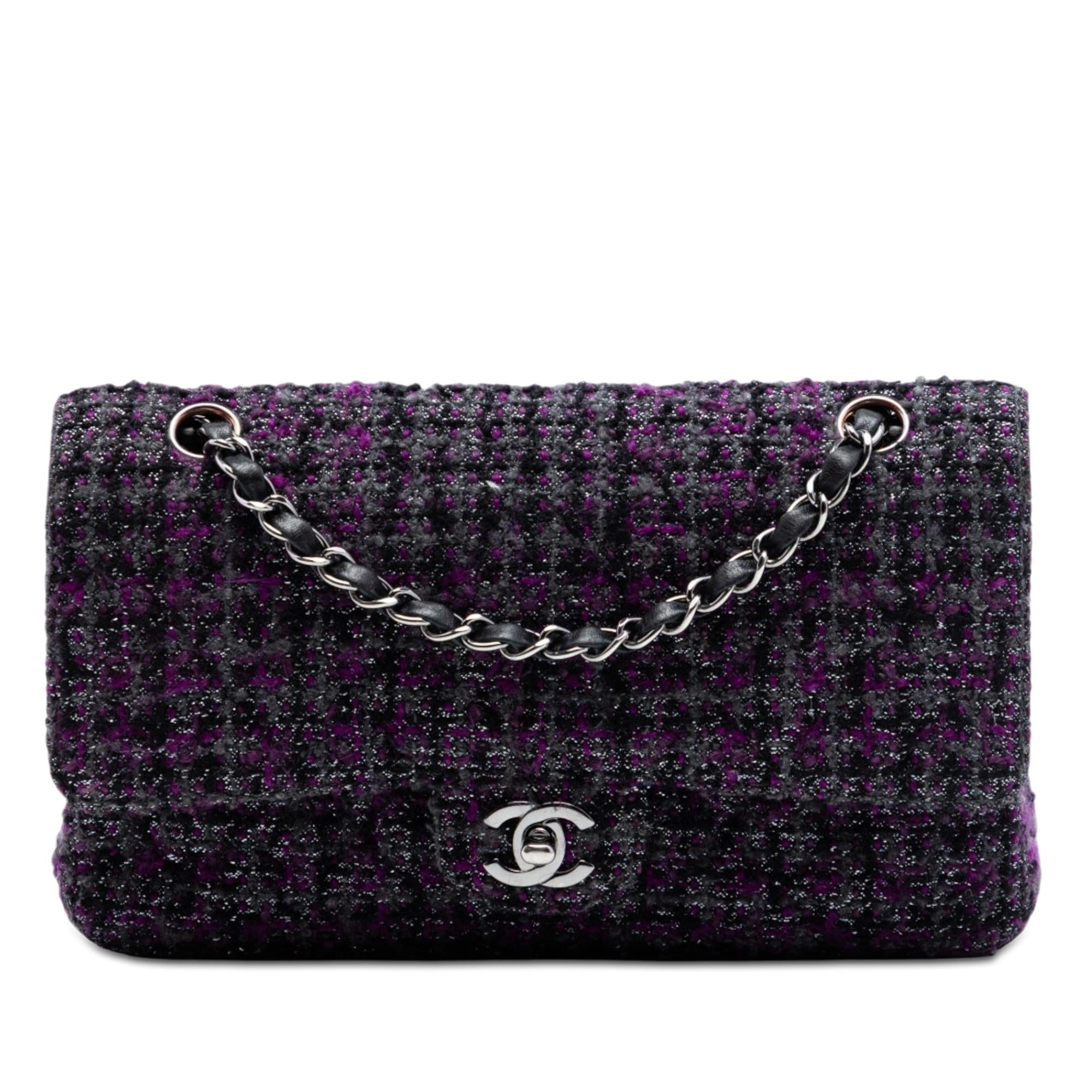 Chanel Medium Classic Tweed Double Flap