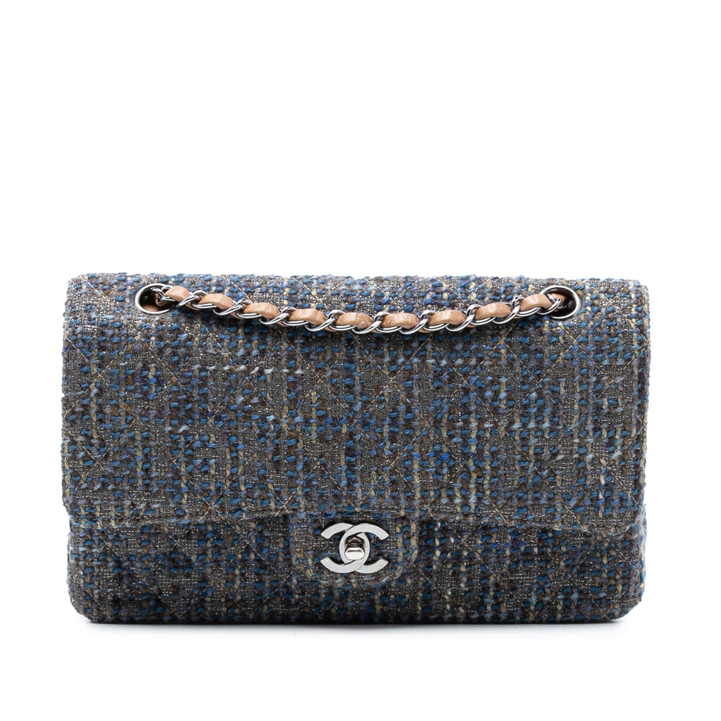 Chanel Medium Classic Tweed Double Flap