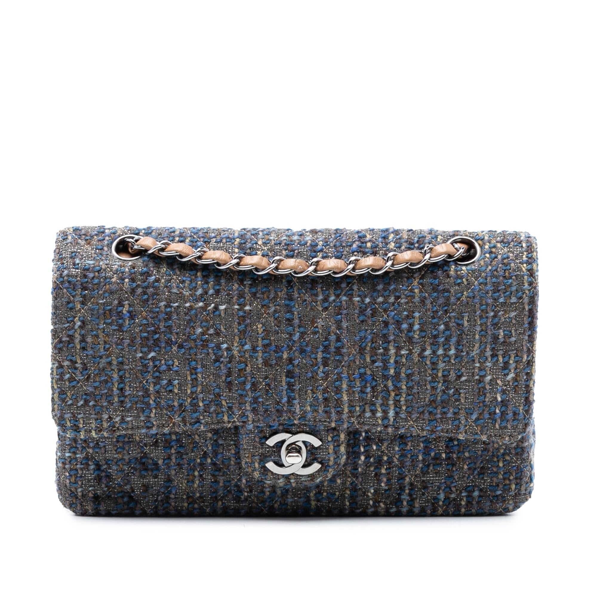 Chanel Medium Classic Tweed Double Flap