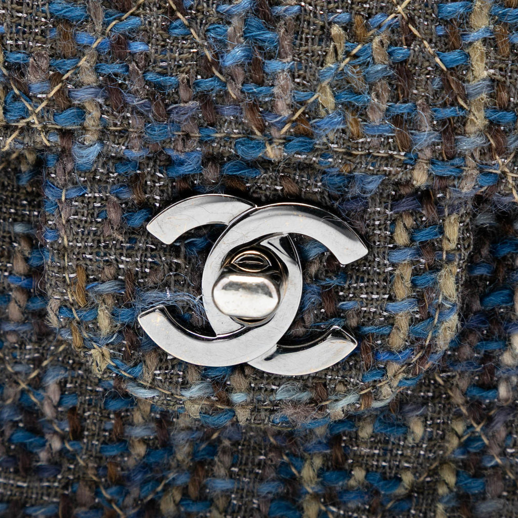 Chanel Medium Classic Tweed Double Flap