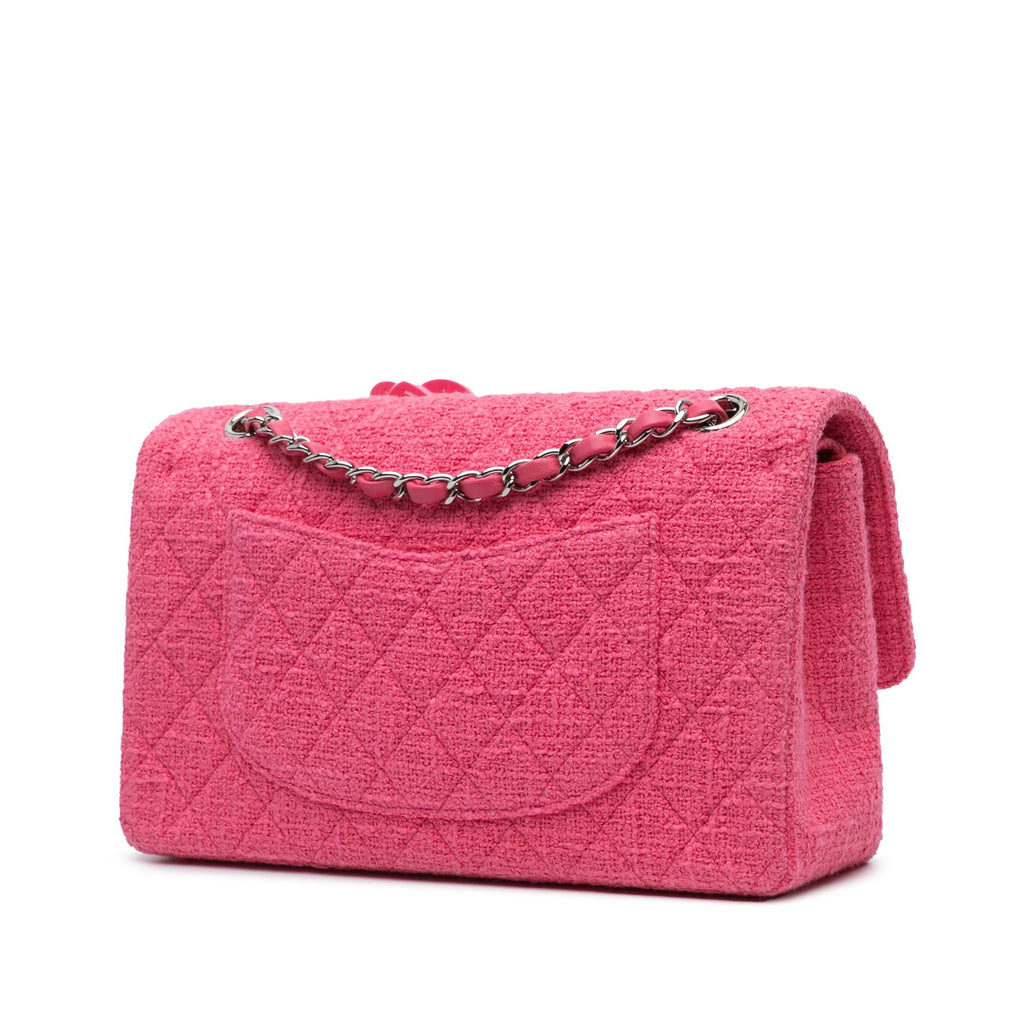 Chanel Medium Classic Tweed Flower Double Flap