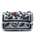 Chanel Medium Classic Tweed and Silicone Double Flap