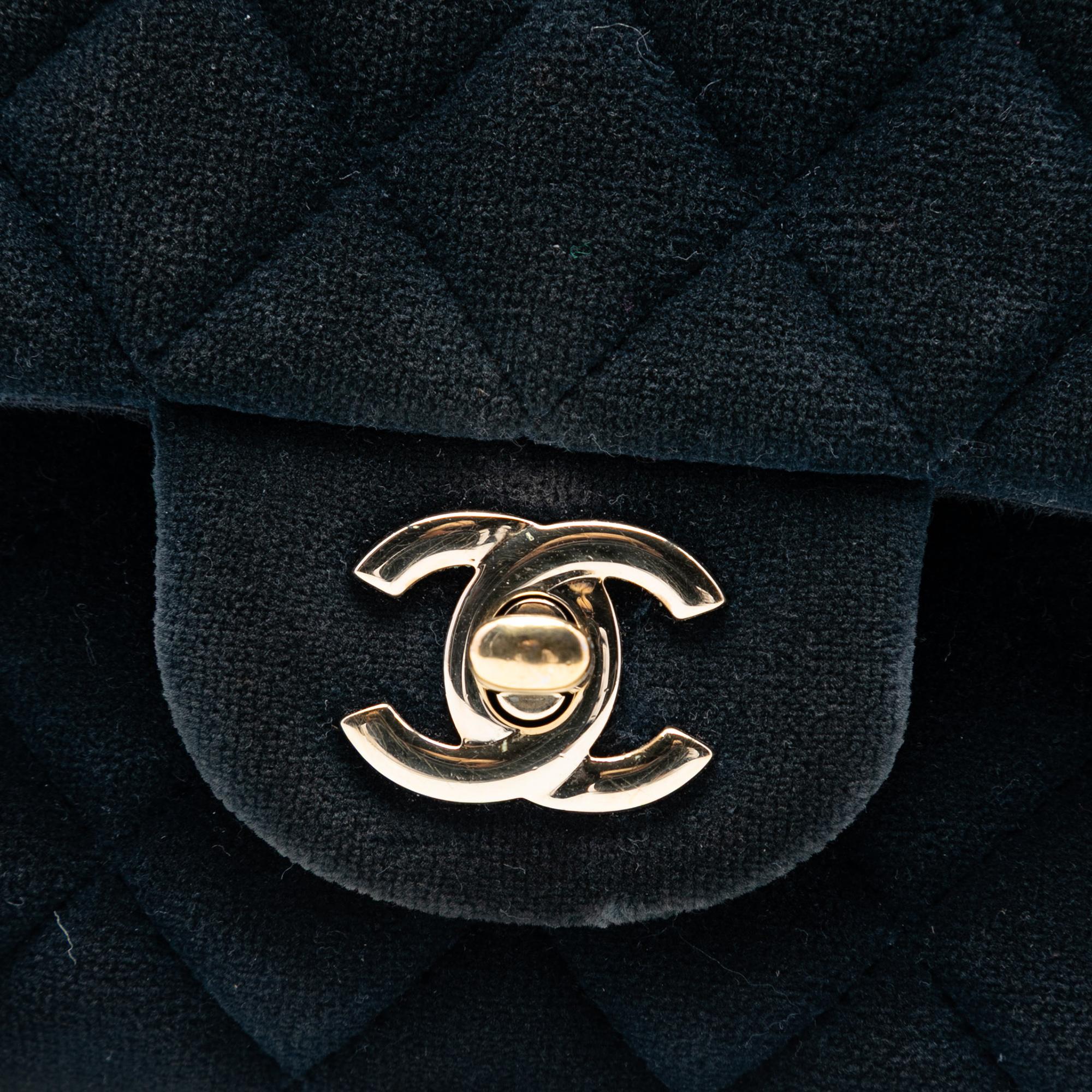 Chanel Medium Classic Velvet Double Flap