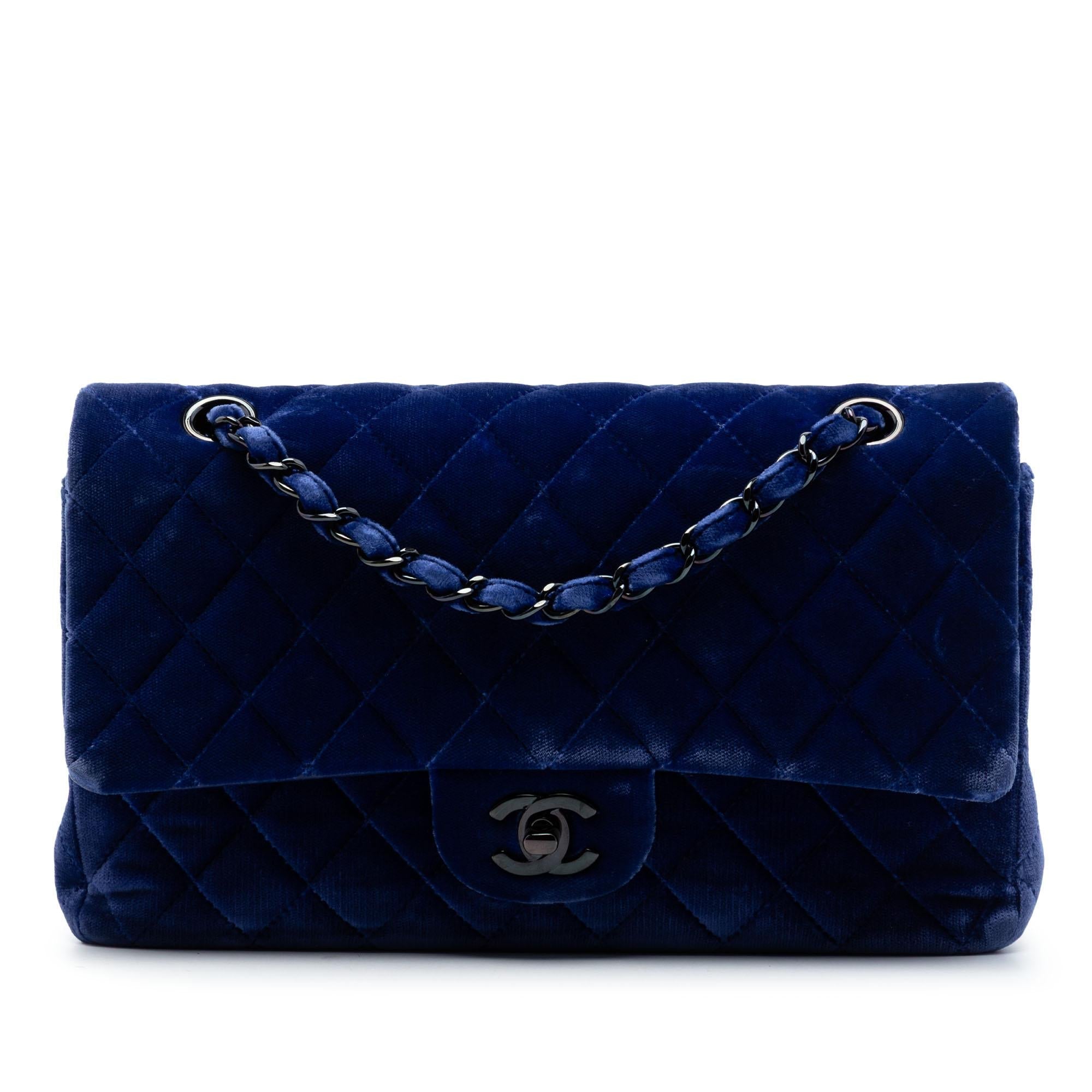 Chanel Medium Classic Velvet Double Flap