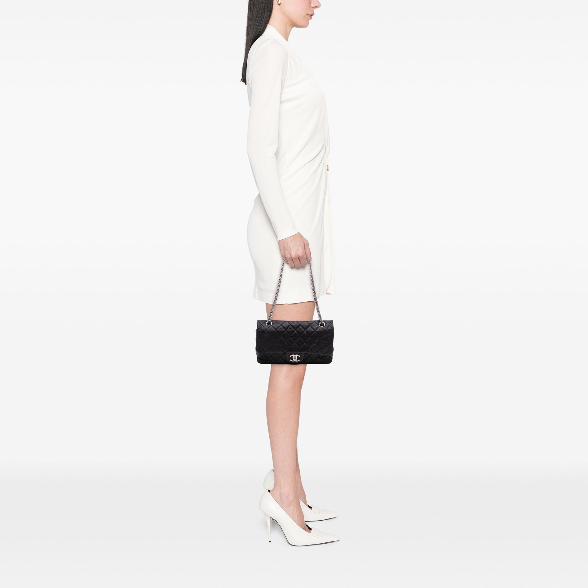 Chanel Medium Classic Washed Lambskin Bijoux Chain Double Flap