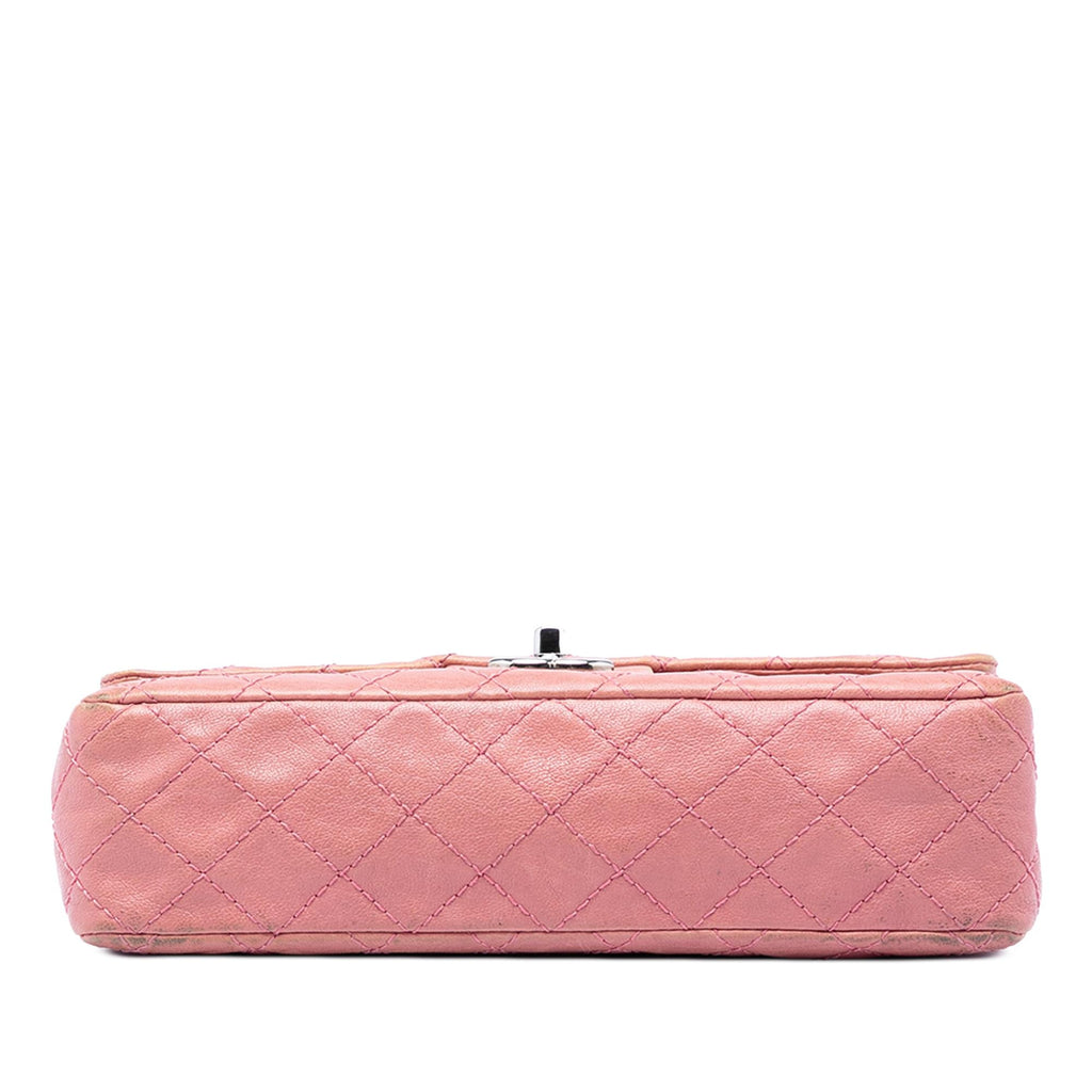 Chanel Medium Classic Washed Lambskin Bijoux Chain Double Flap