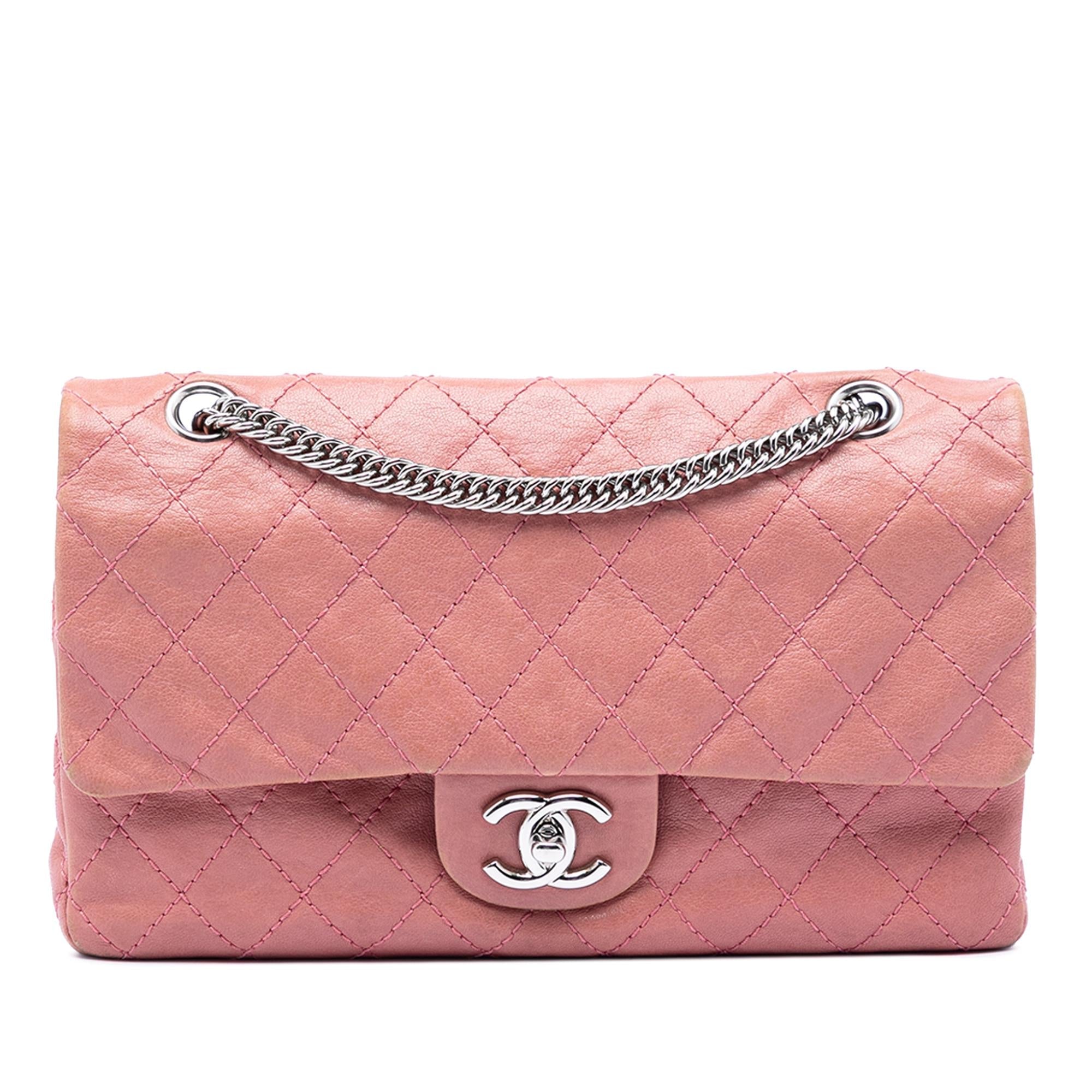 Chanel Medium Classic Washed Lambskin Bijoux Chain Double Flap
