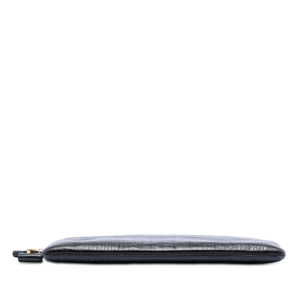 Chanel Medium Croc Embossed Calfskin Gabrielle Cosmetic Case