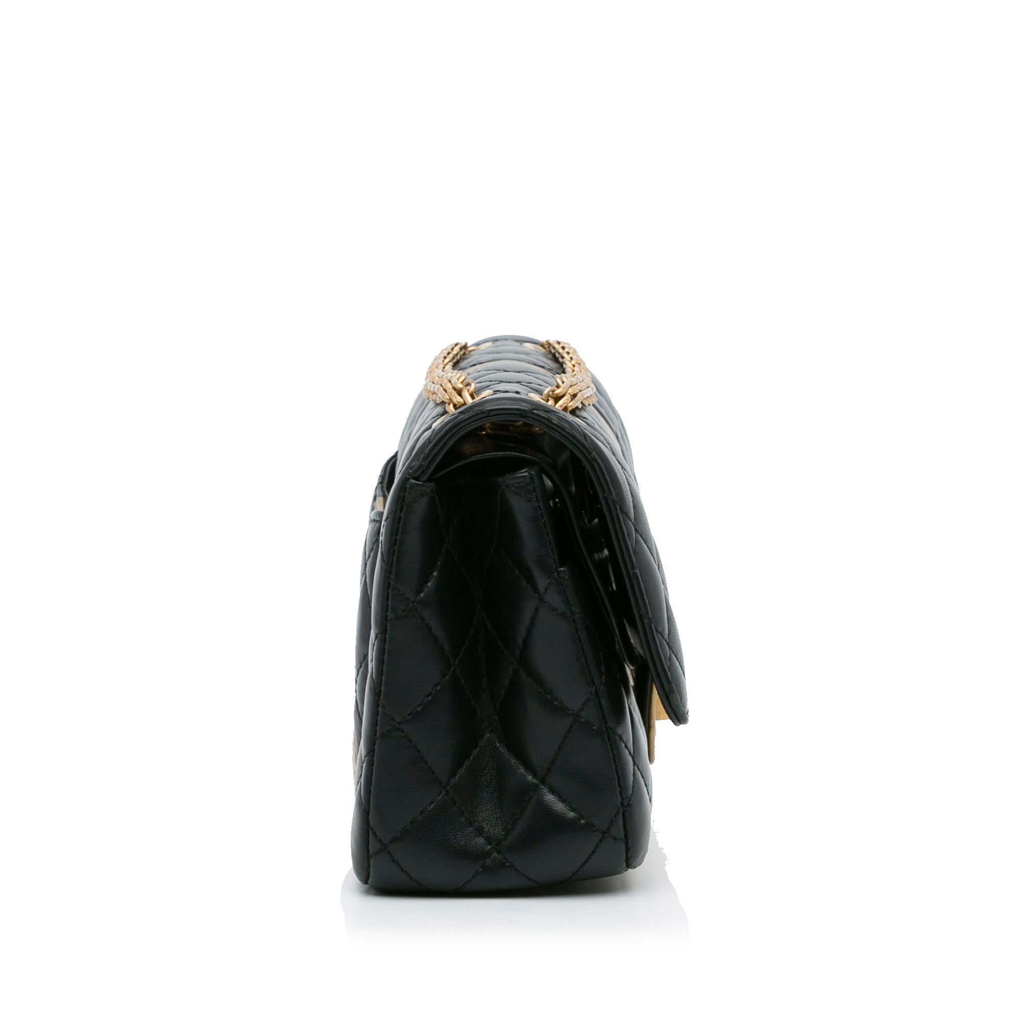 Chanel Medium Croc Embossed Lambskin 2.55 Reissue Double Flap Bag