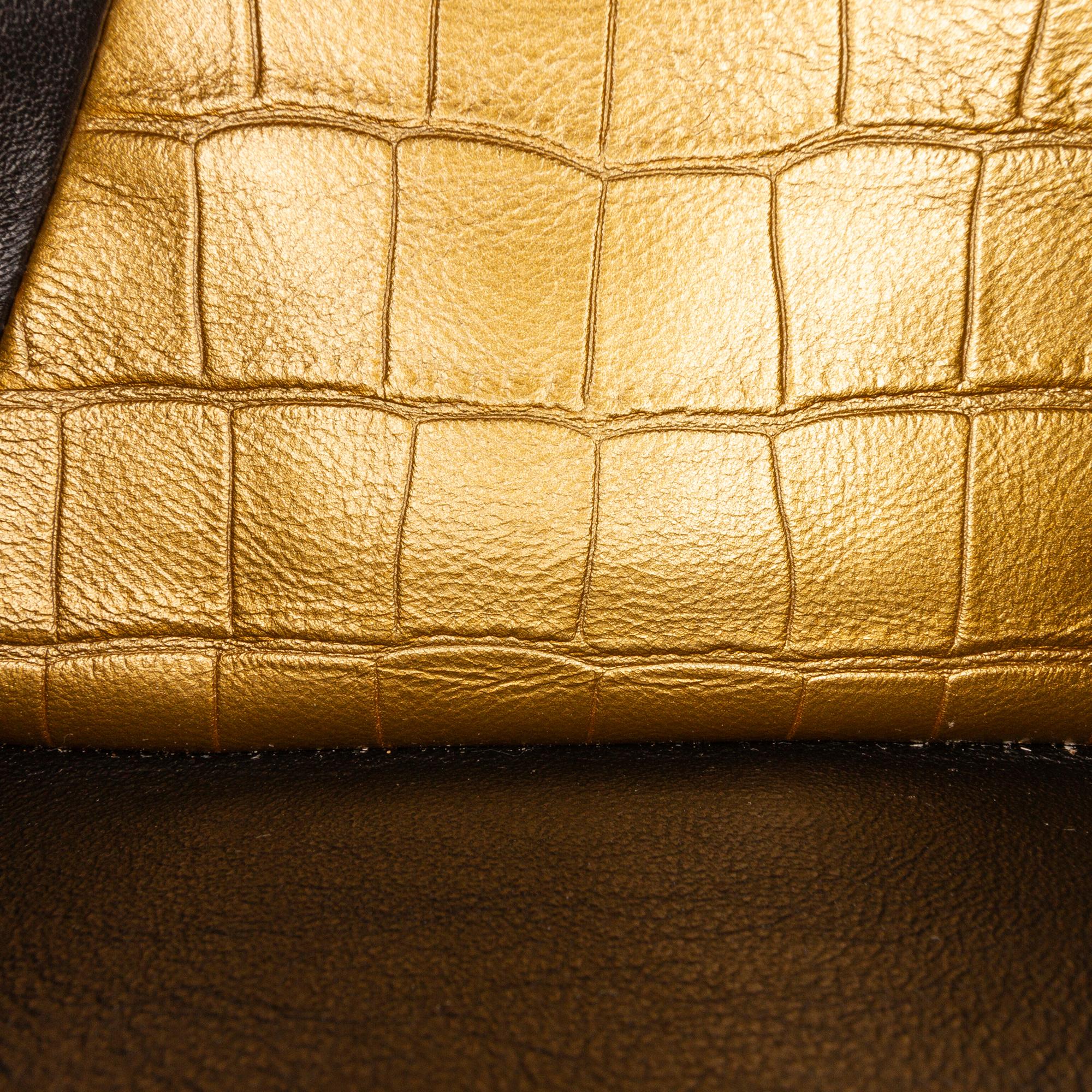 Chanel Medium Croc Embossed Lambskin 2.55 Reissue Double Flap Bag