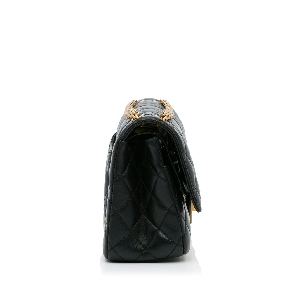 Chanel Medium Croc Embossed Lambskin 2.55 Reissue Double Flap Bag