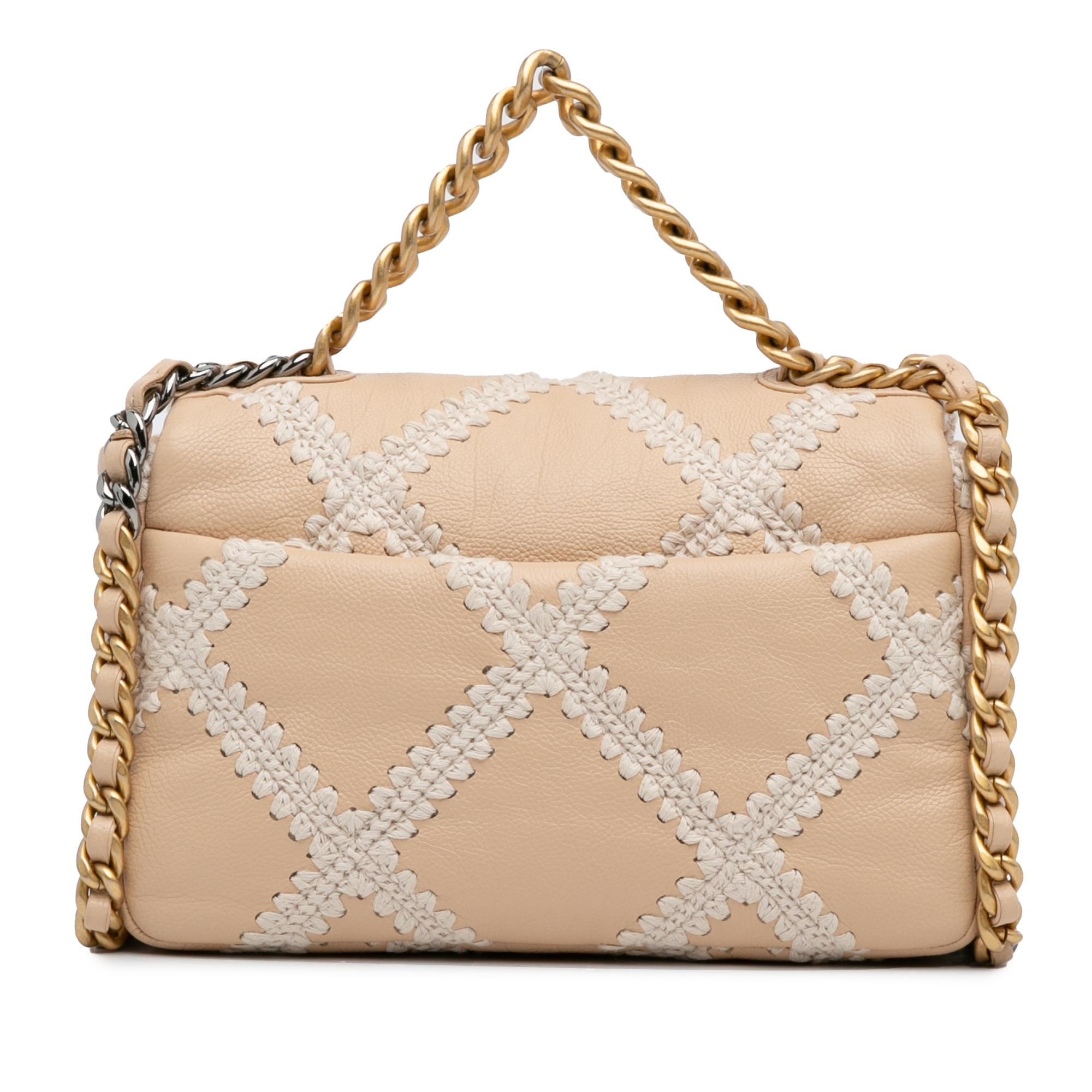 Chanel Medium Crochet Calfskin 19 Flap