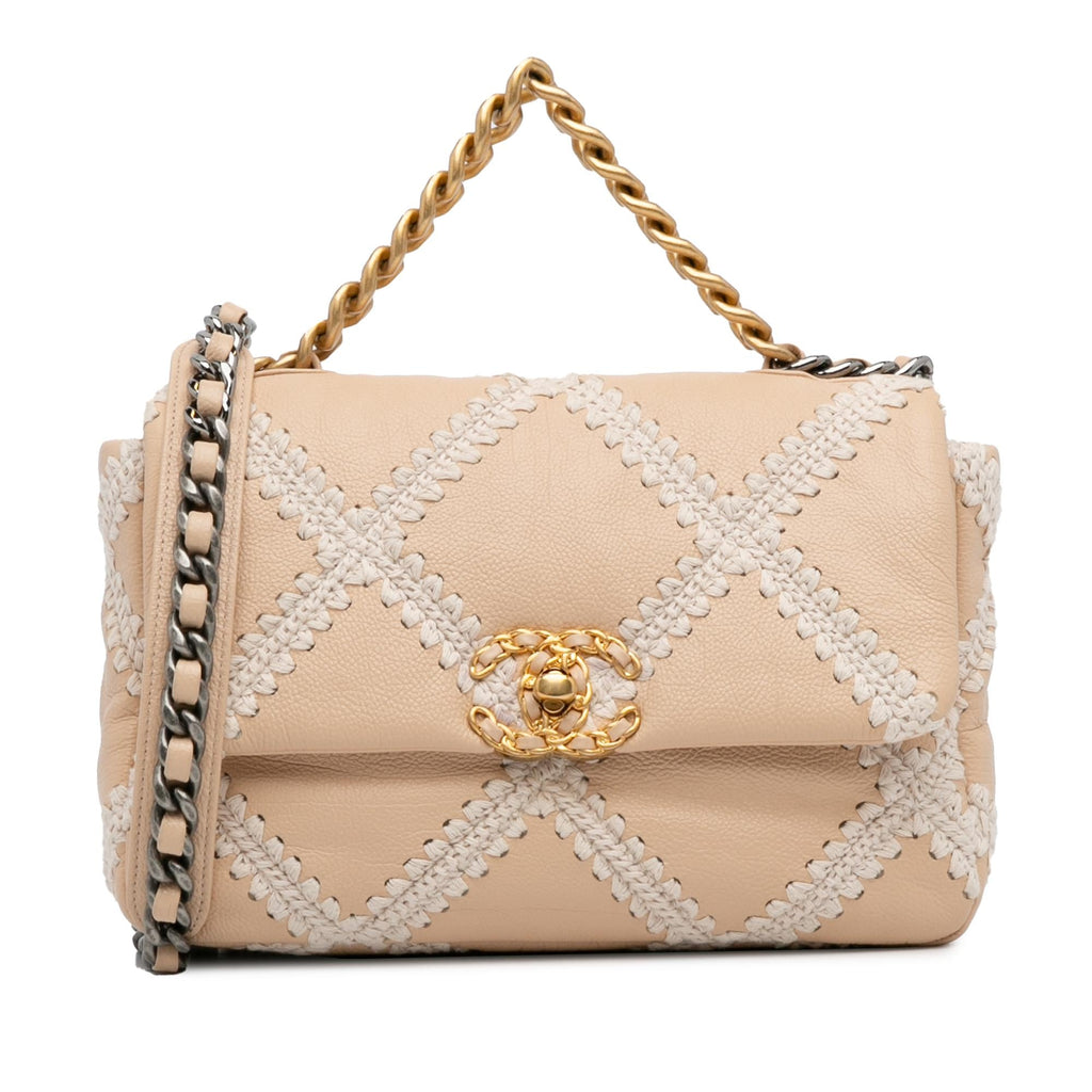 Chanel Medium Crochet Calfskin 19 Flap
