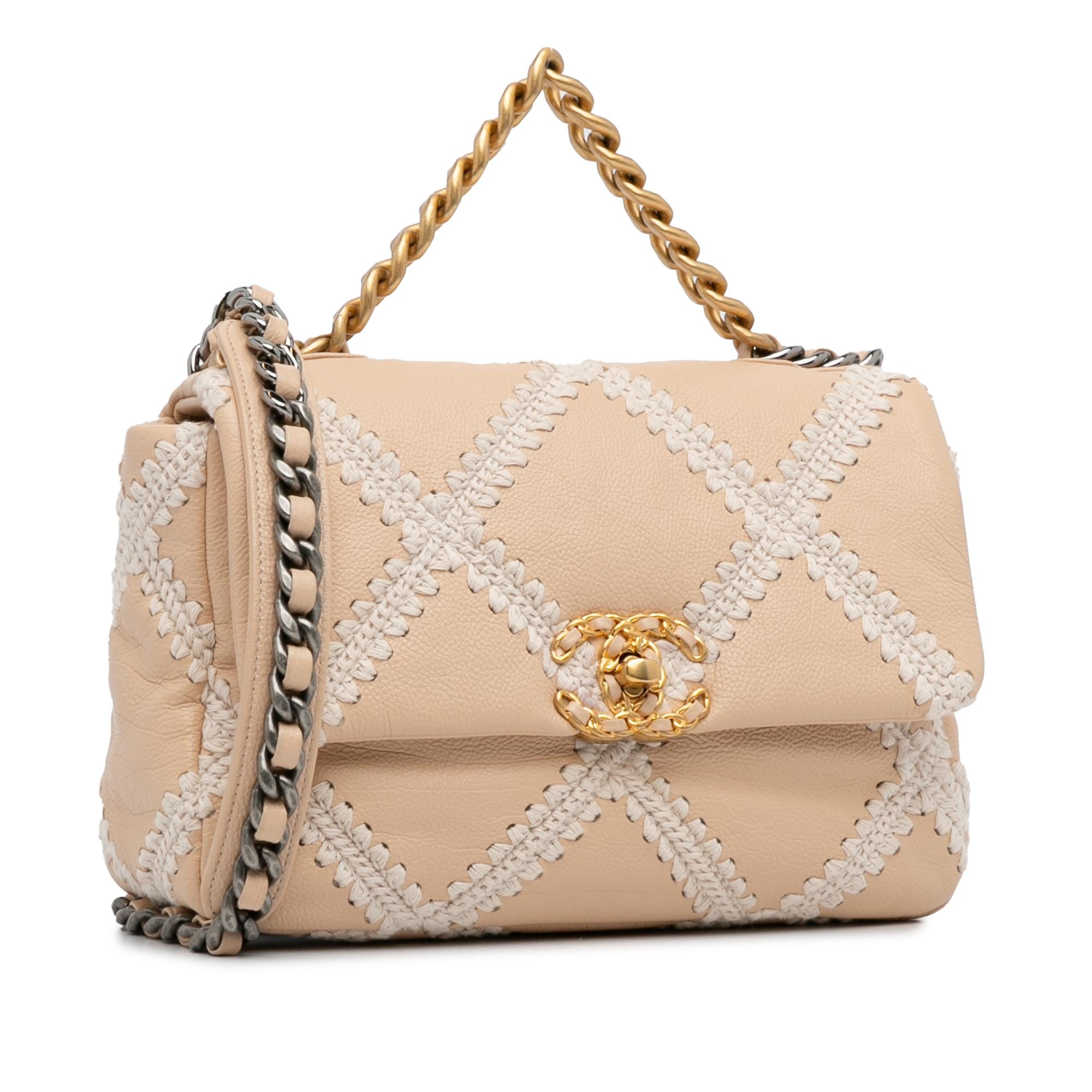 Chanel Medium Crochet Calfskin 19 Flap