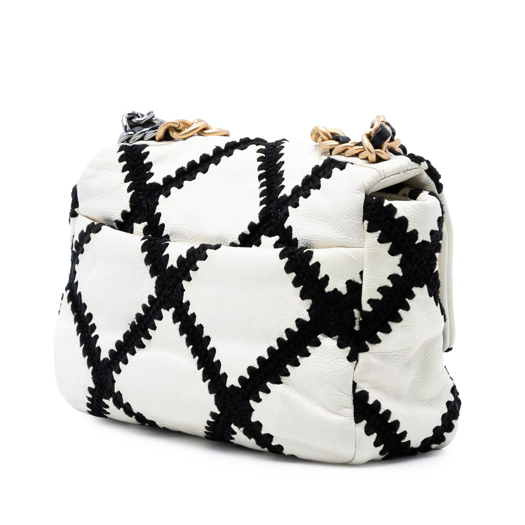 Chanel Medium Crochet Calfskin 19 Flap