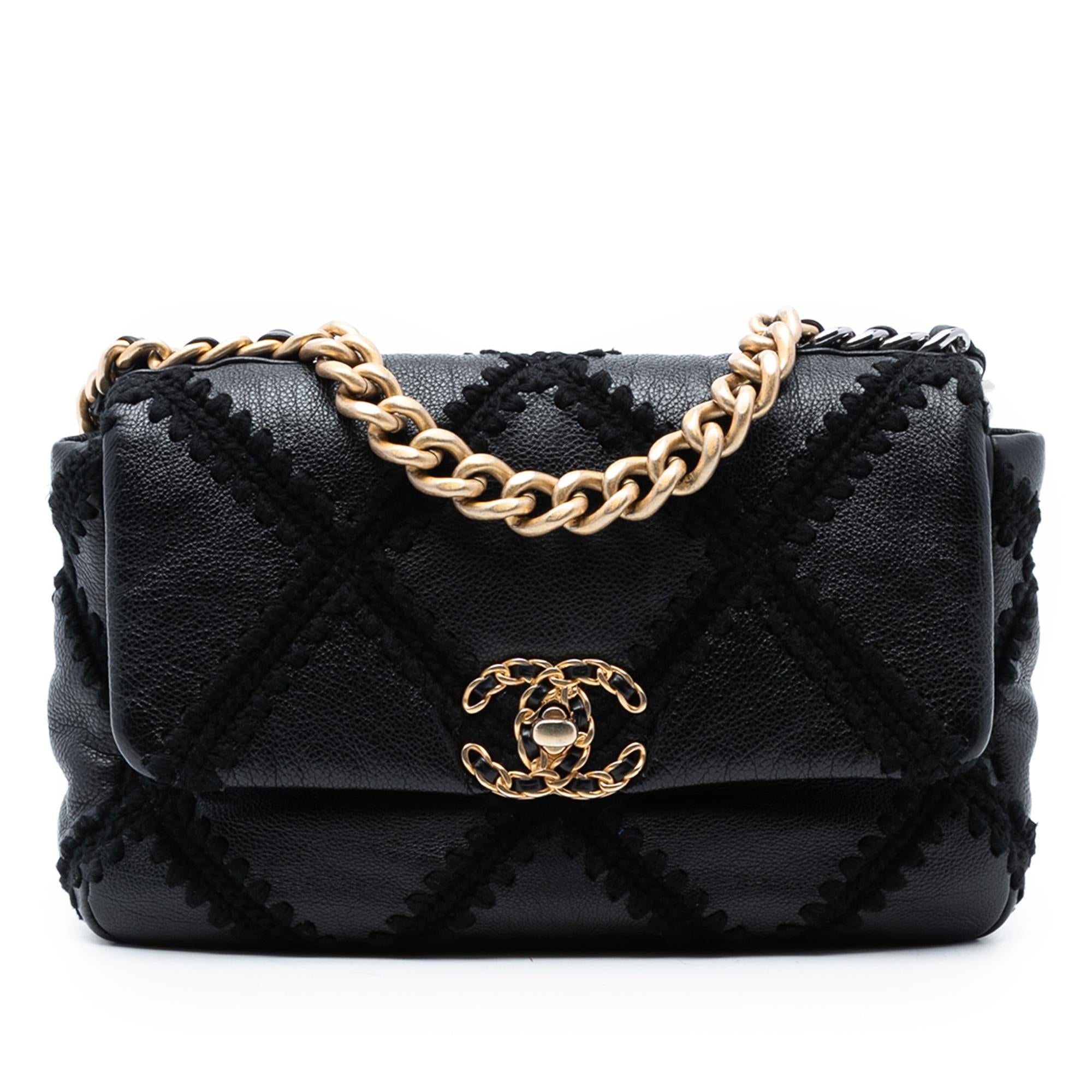Chanel Medium Crochet Calfskin 19 Flap