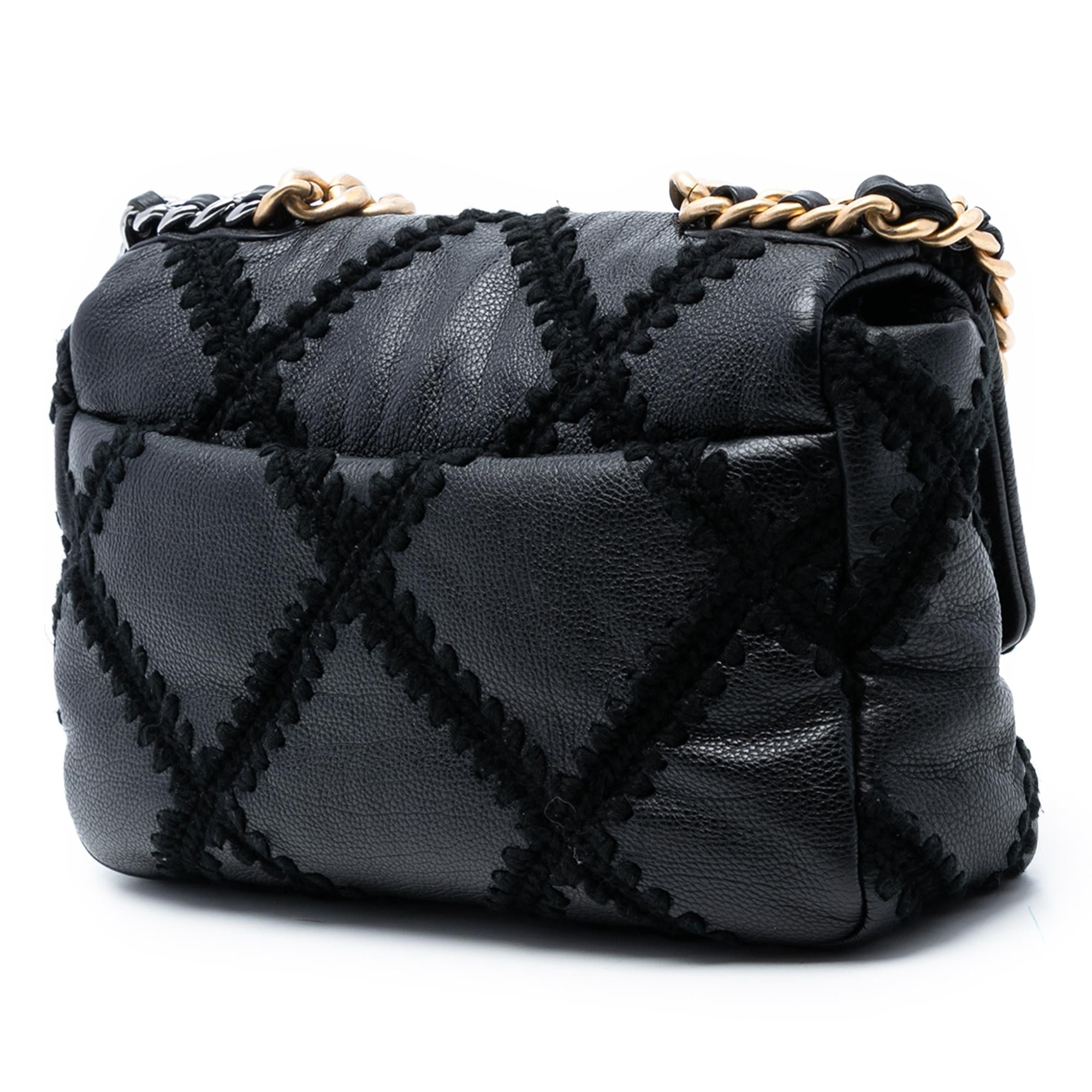 Chanel Medium Crochet Calfskin 19 Flap