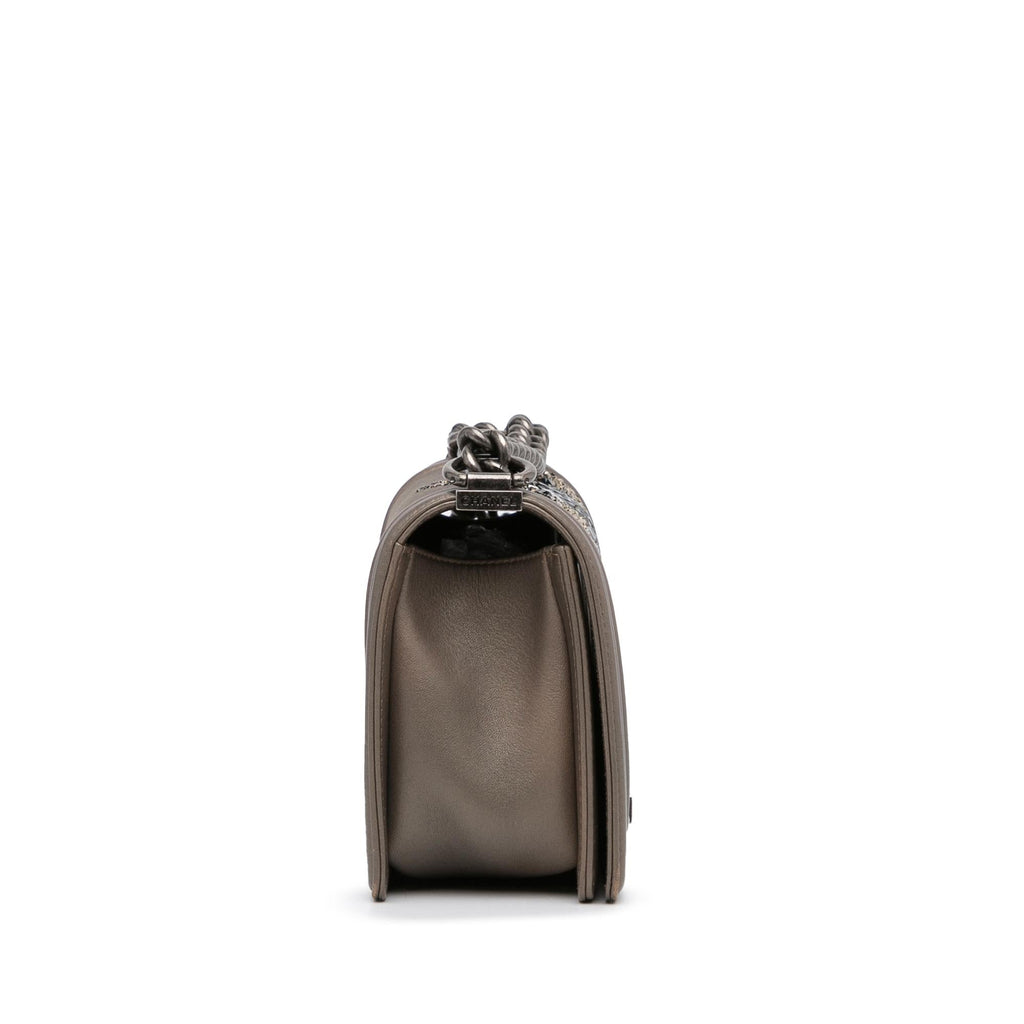 Chanel Medium Crystal Embellished Goatskin Boy