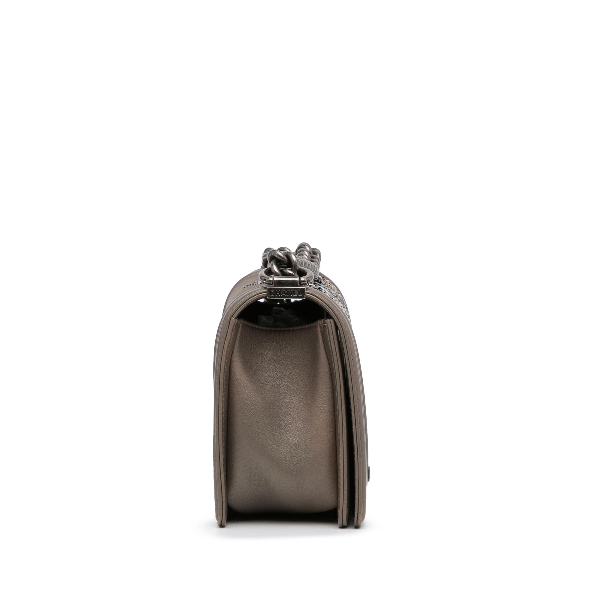 Chanel Medium Crystal Embellished Goatskin Boy