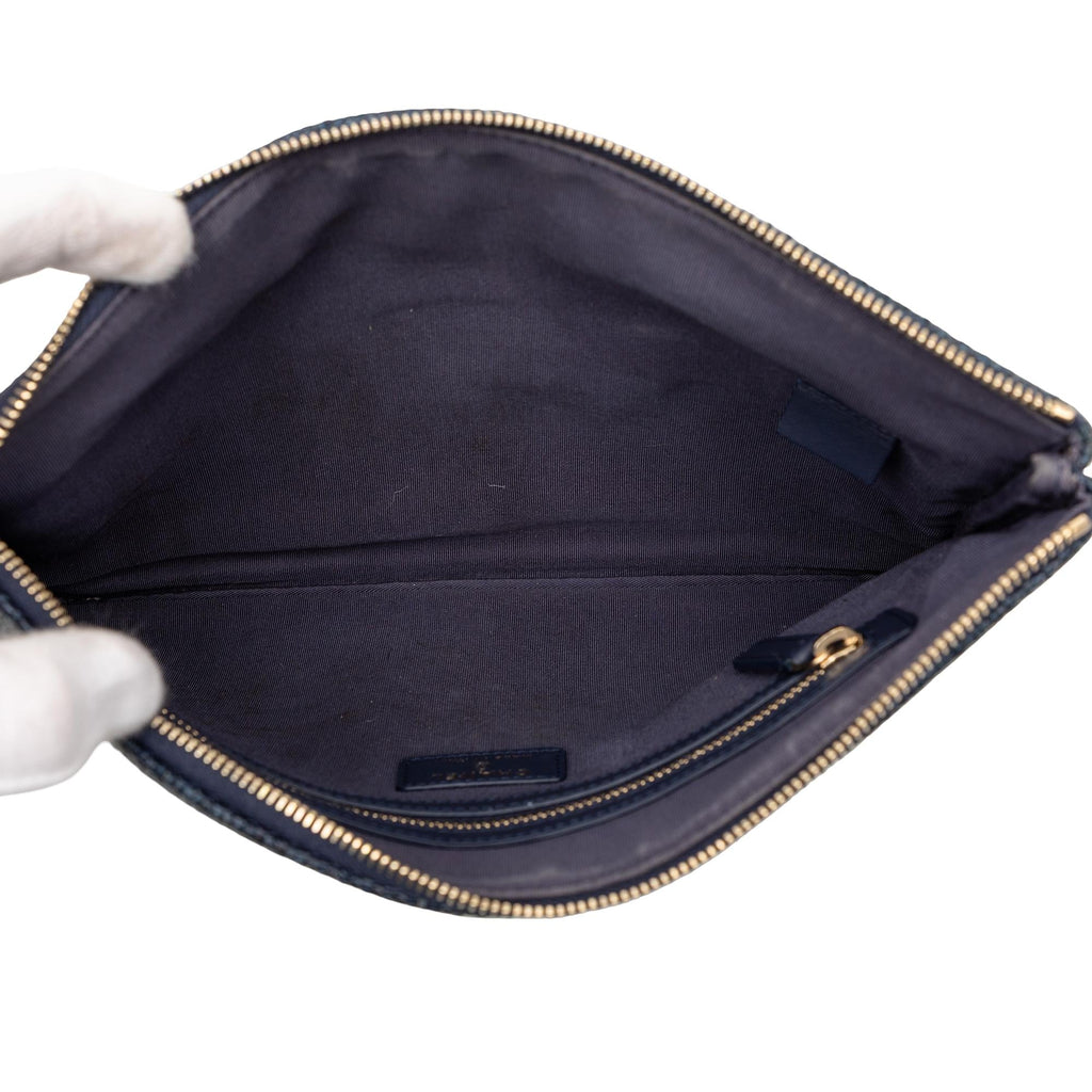 Chanel Medium Denim Deauville O Case Clutch