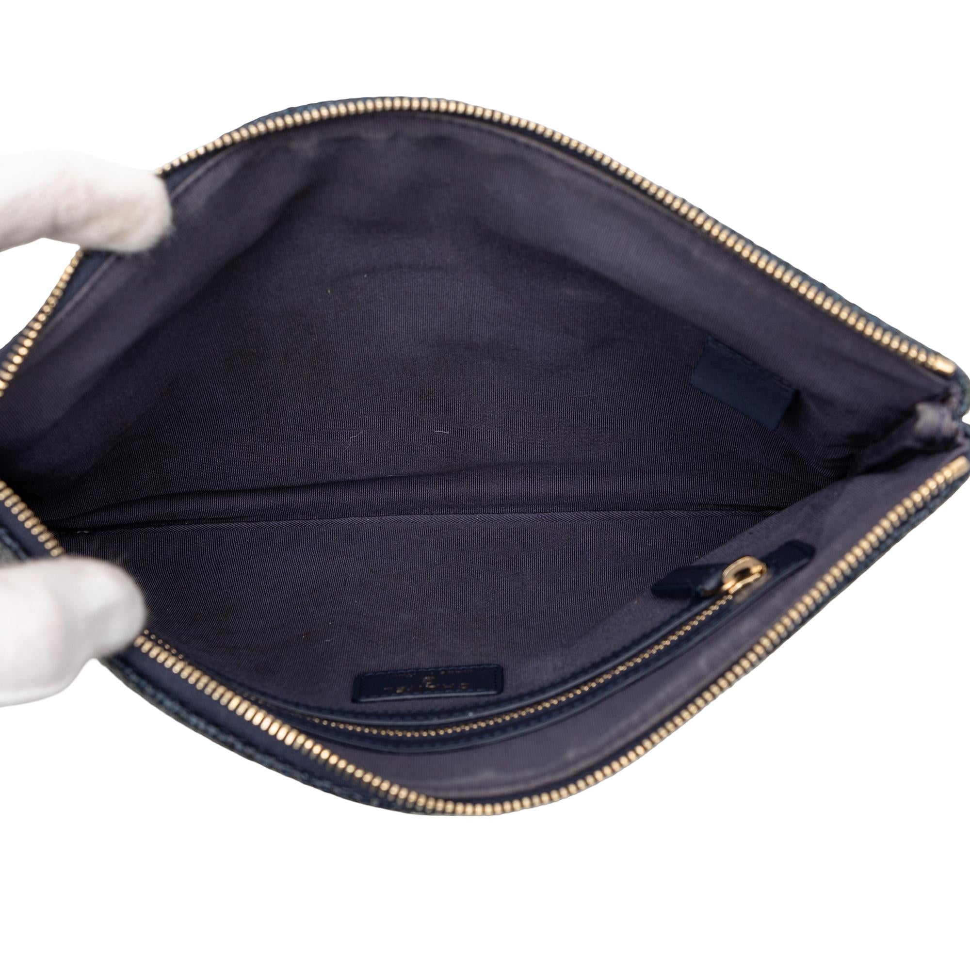 Chanel Medium Denim Deauville O Case Clutch