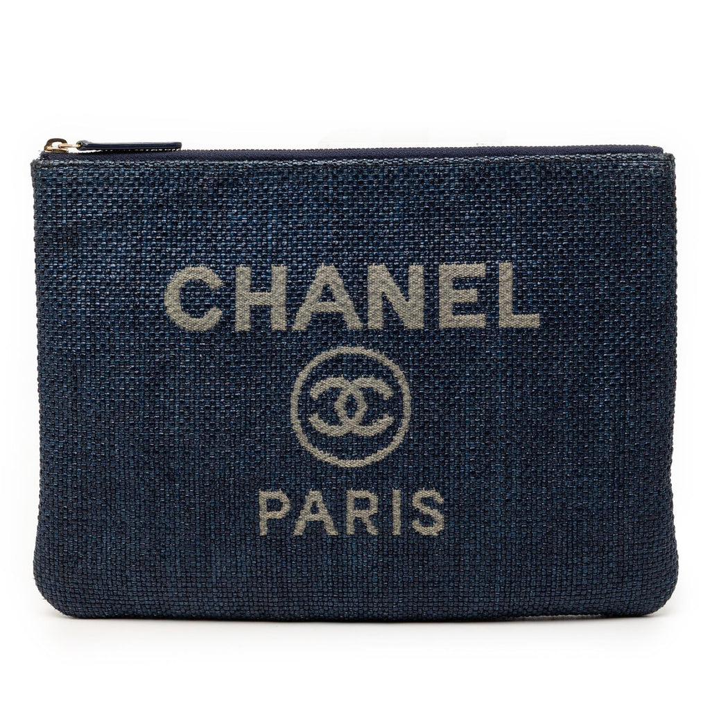 Chanel Medium Denim Deauville O Case Clutch